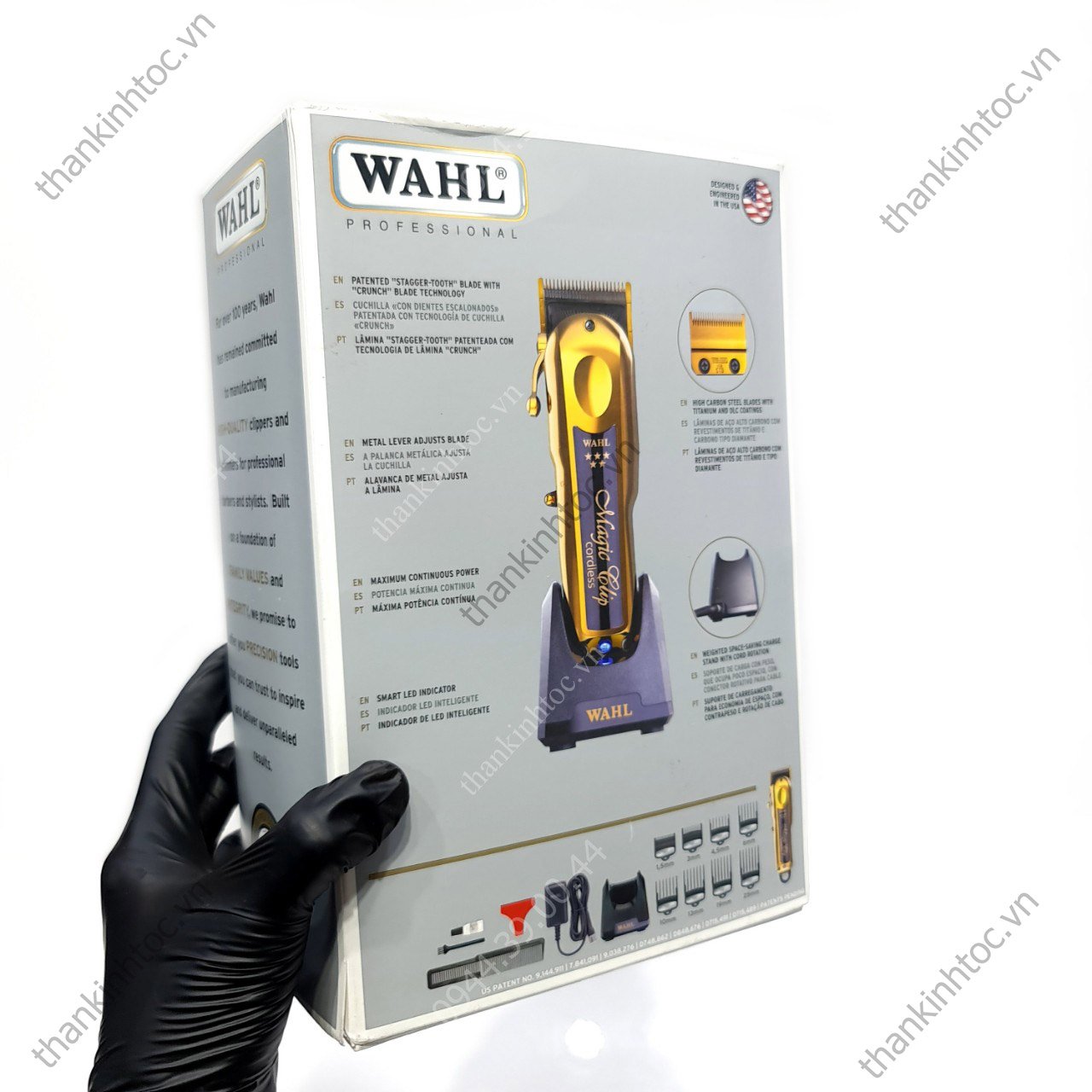Tông Đơ Pin Lưỡi Kép Wahl Magic Gold Chính Hãng USA