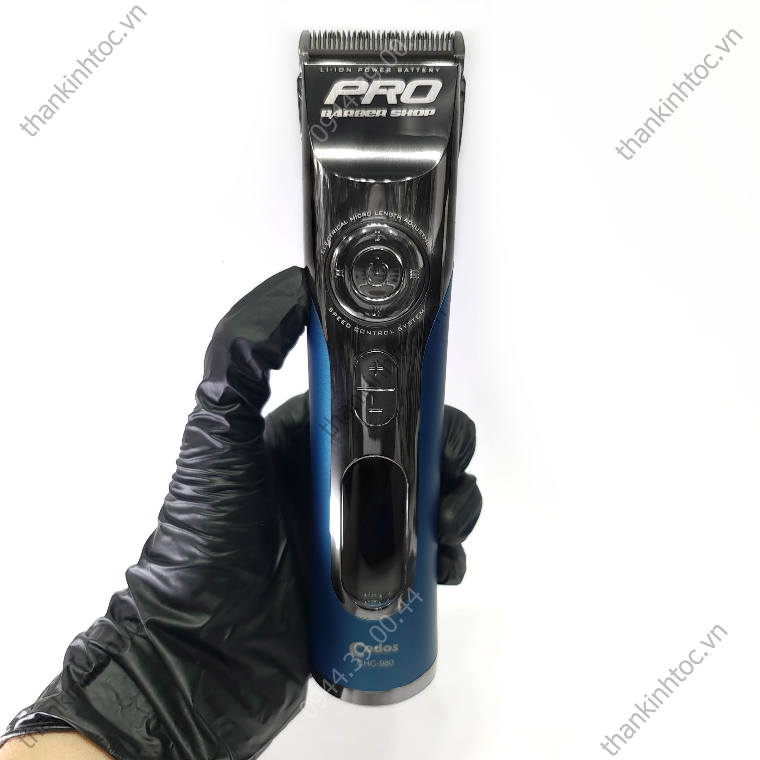 Tông đơ pin lưỡi đơn Codos 980 Pro Barbershop chính hãng