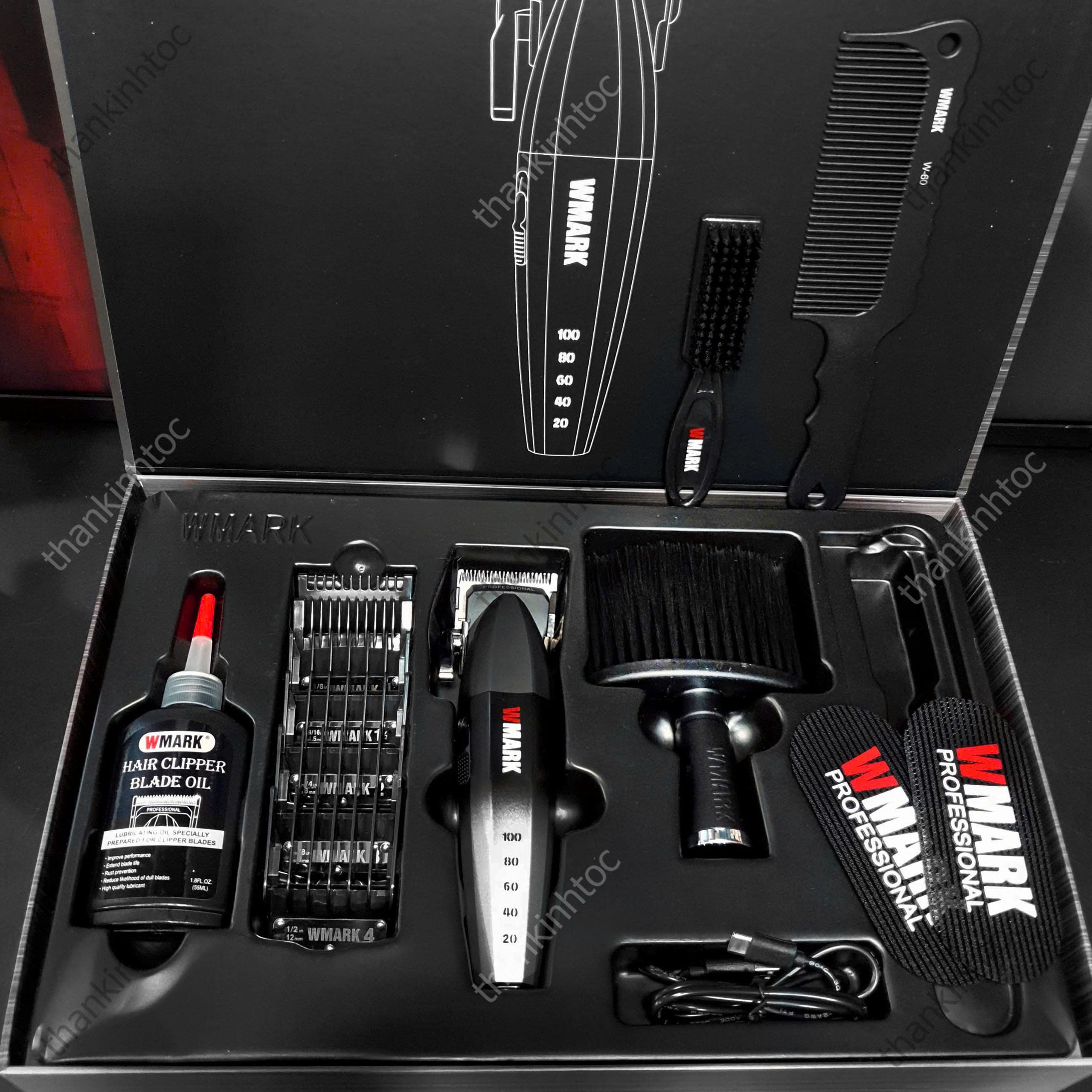 Tông Đơ Pin Lưỡi Đơn WMARK NG-2038 Chính Hãng