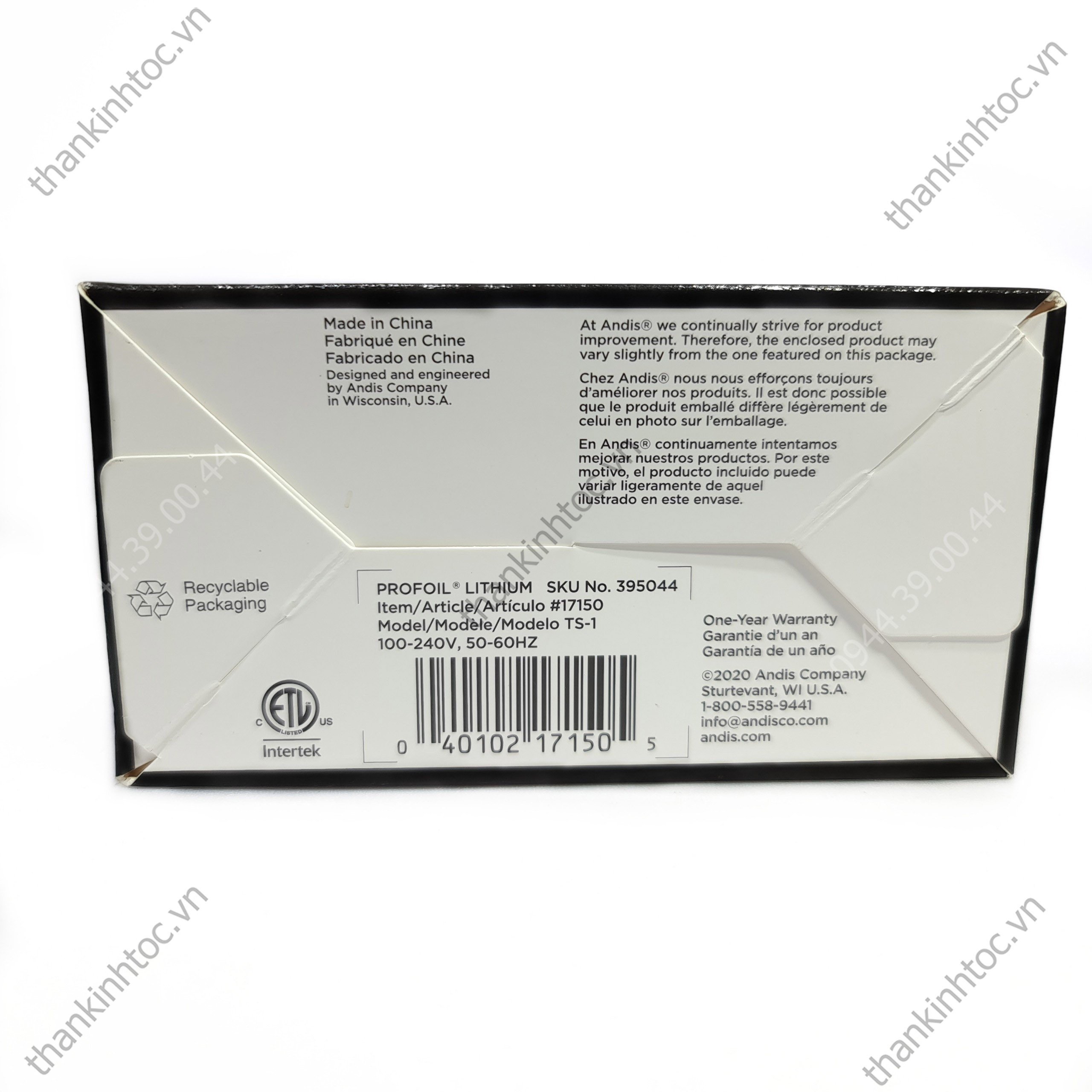 Máy cạo khô ANDIS chính hãng USA