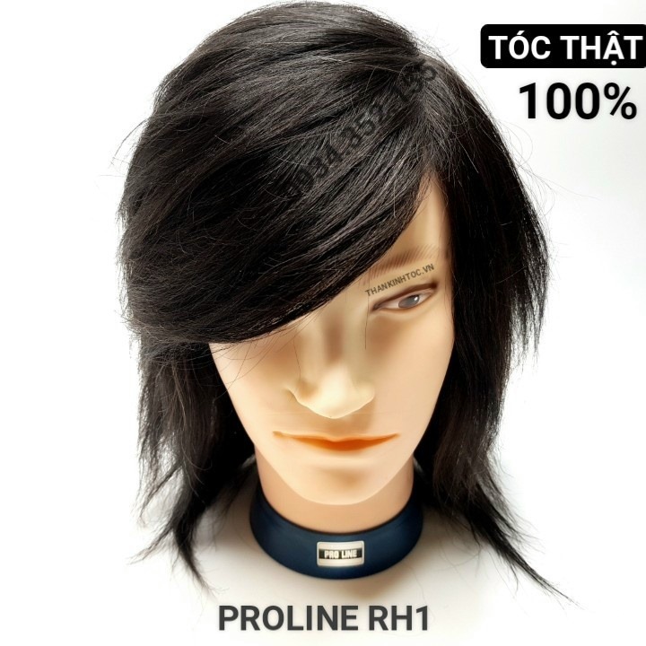 Đầu ken Tóc thật 100% PROLINE chính hãng l Đầu giả Uốn duỗi nhuộm hóa chất