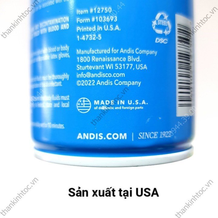 Bình xịt mát lưỡi Andis Cool Care Chính hãng USA