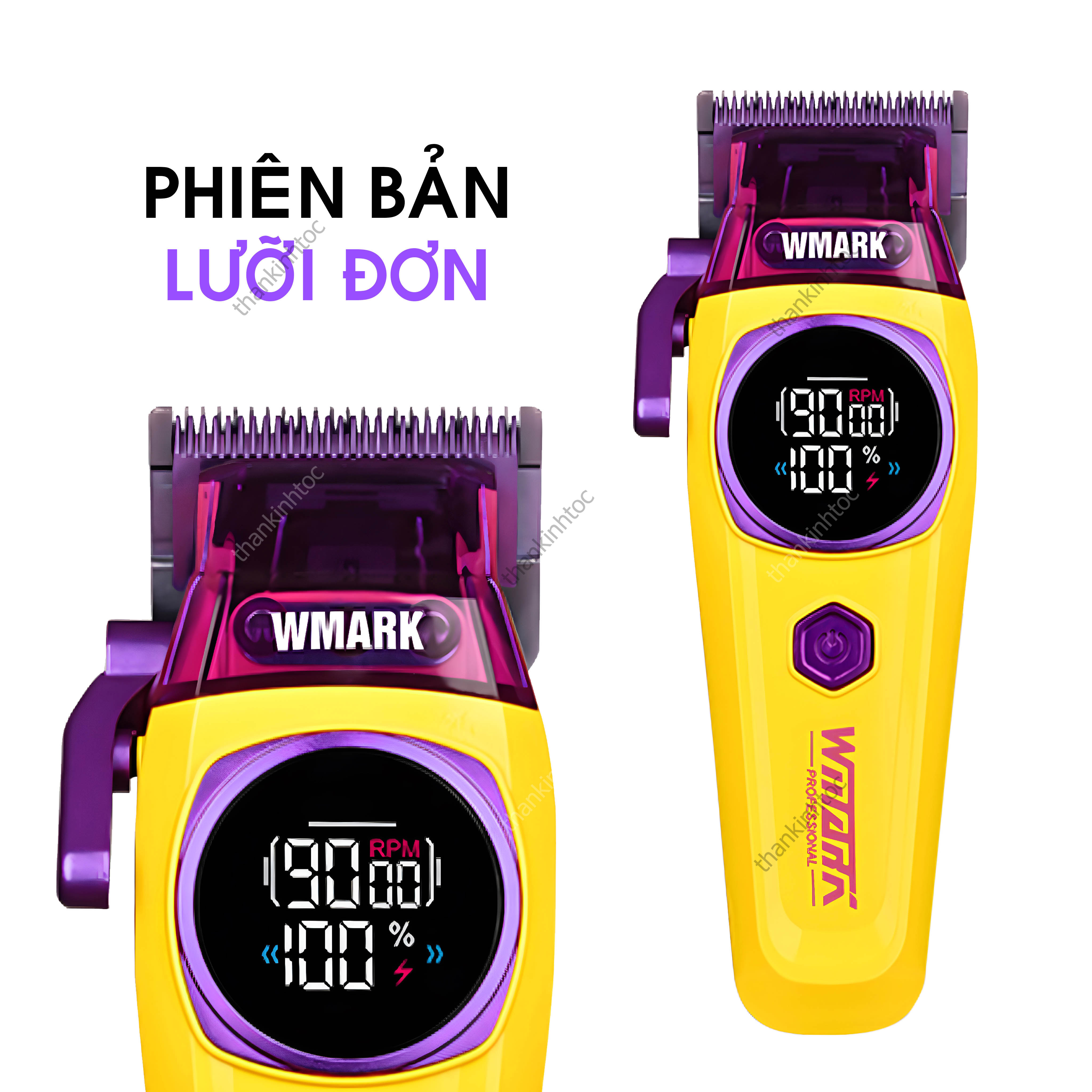 Tông Đơ Pin WMARK NG-8004 Sạc Kết Nối Không Dây Chính Hãng