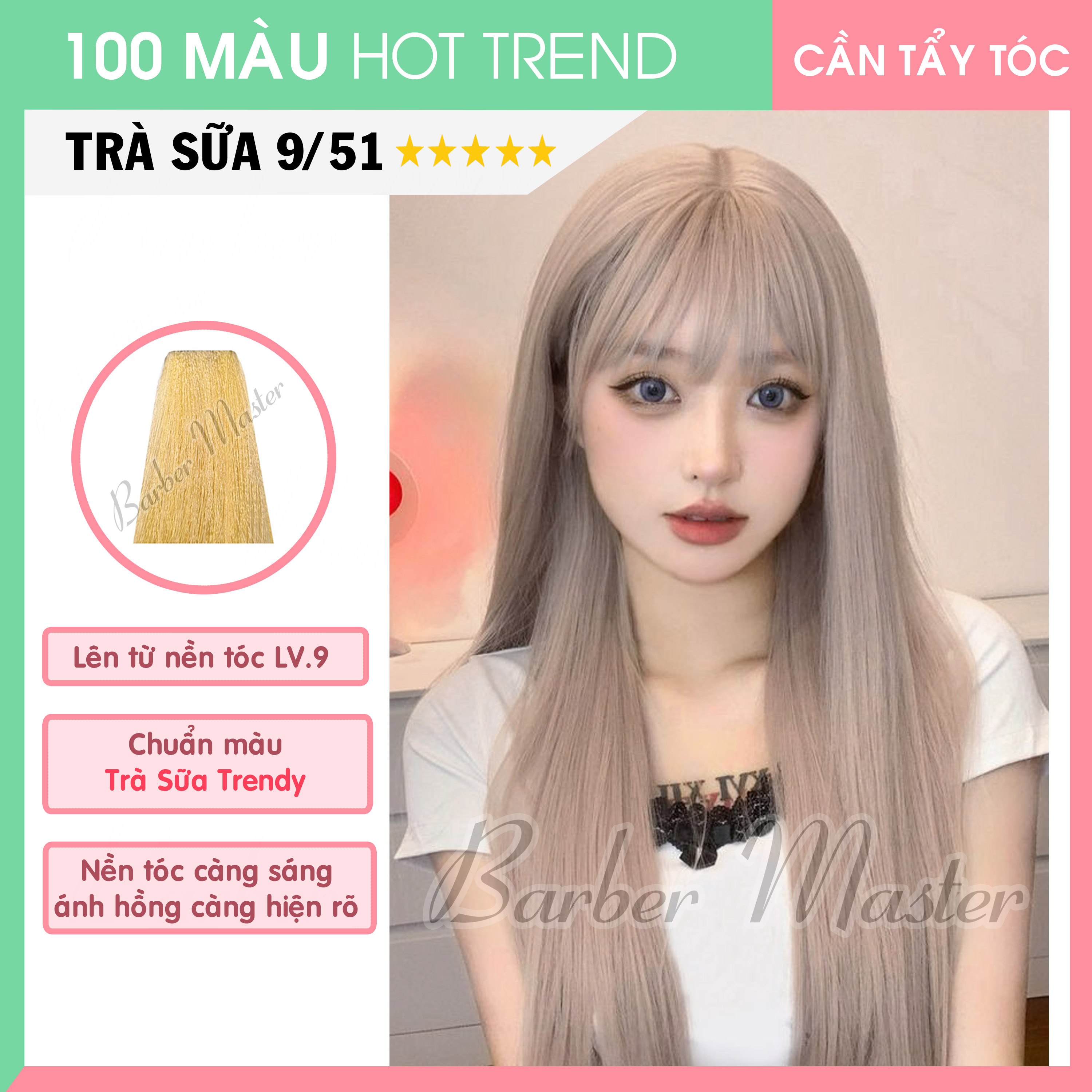 Bộ 21 màu Nhuộm trên nền tóc Level 9-10