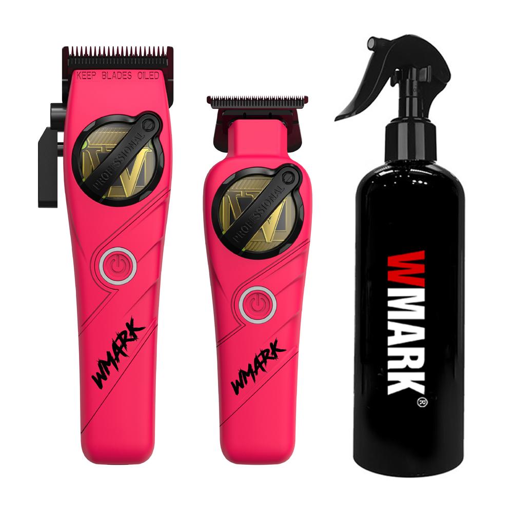 Combo WMARK NG-8613KIT Pink Chính Hãng | Tông đơ cắt + Tông viền