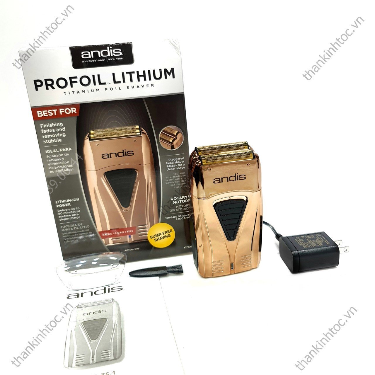 Cạo khô andis ROSE GOLD chính hãng USA