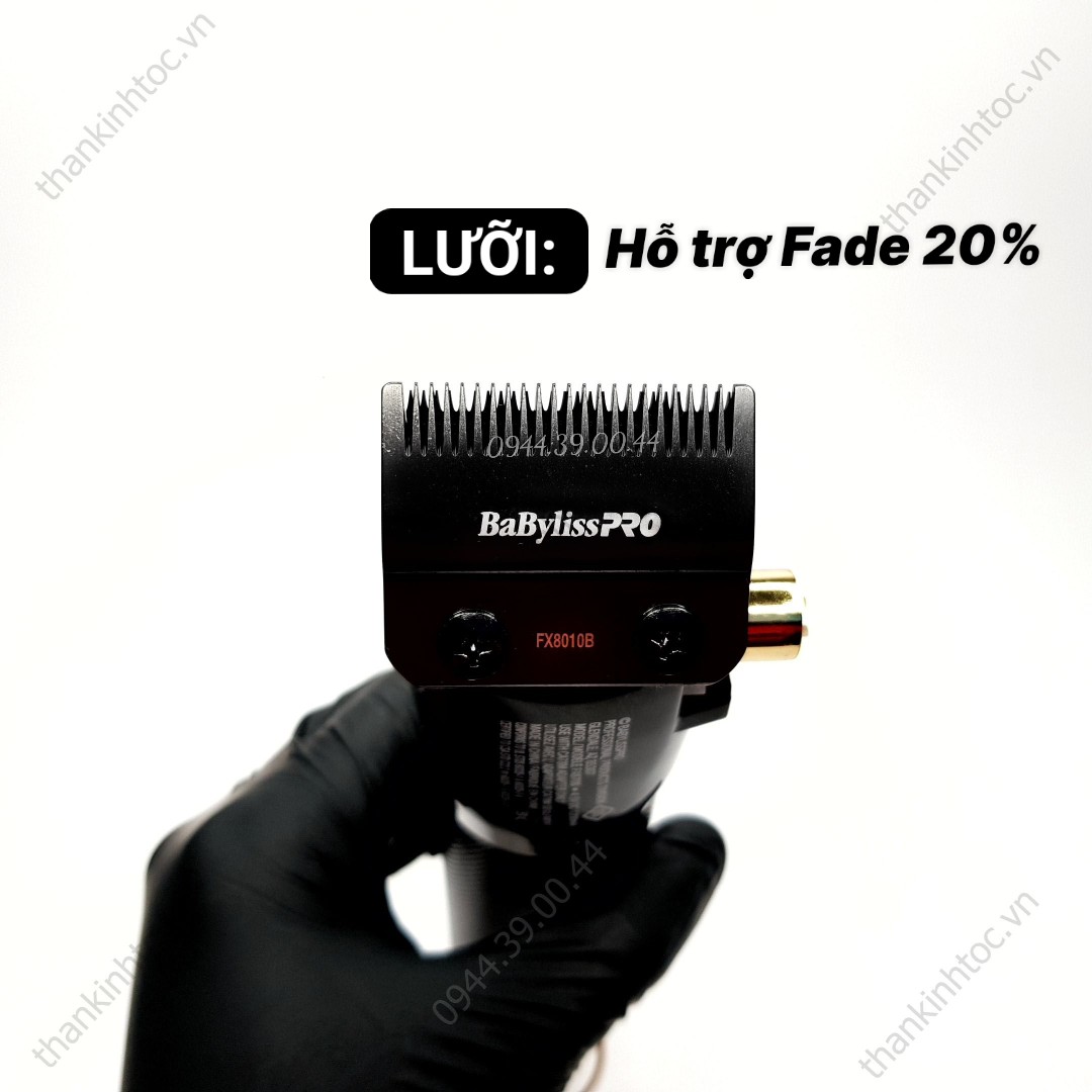 Tông đơ pin lưỡi đơn Babyliss PRO BLACK Chính hãng USA