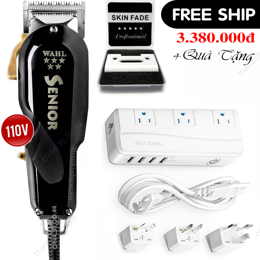 Tông đơ điện lưỡi đơn WAHL Senior Chính hãng USA Bản nội địa 110V