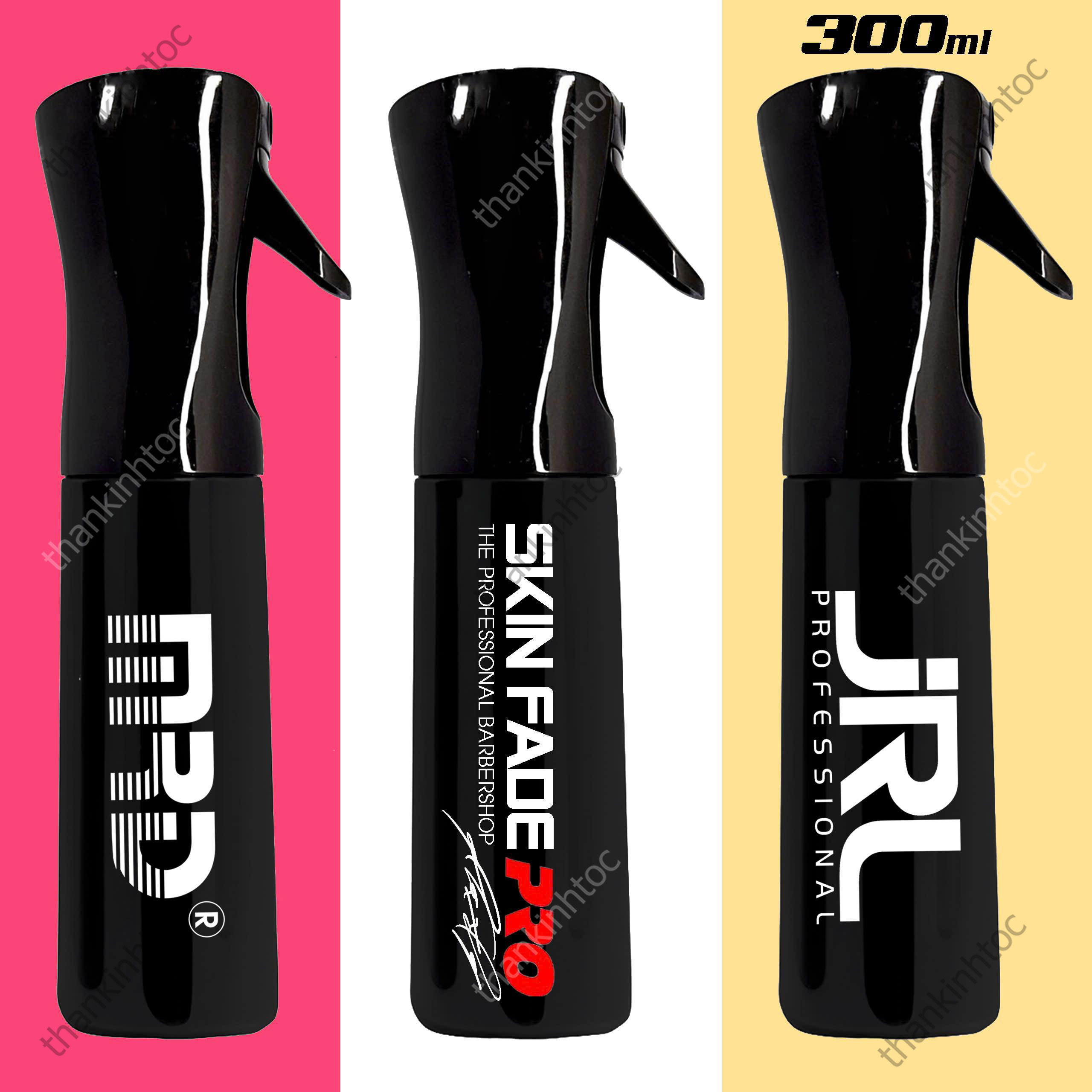 Bình xịt nước áp suất N3 Black phun sương nano - JRL, MRD, Skin Fade 300ml