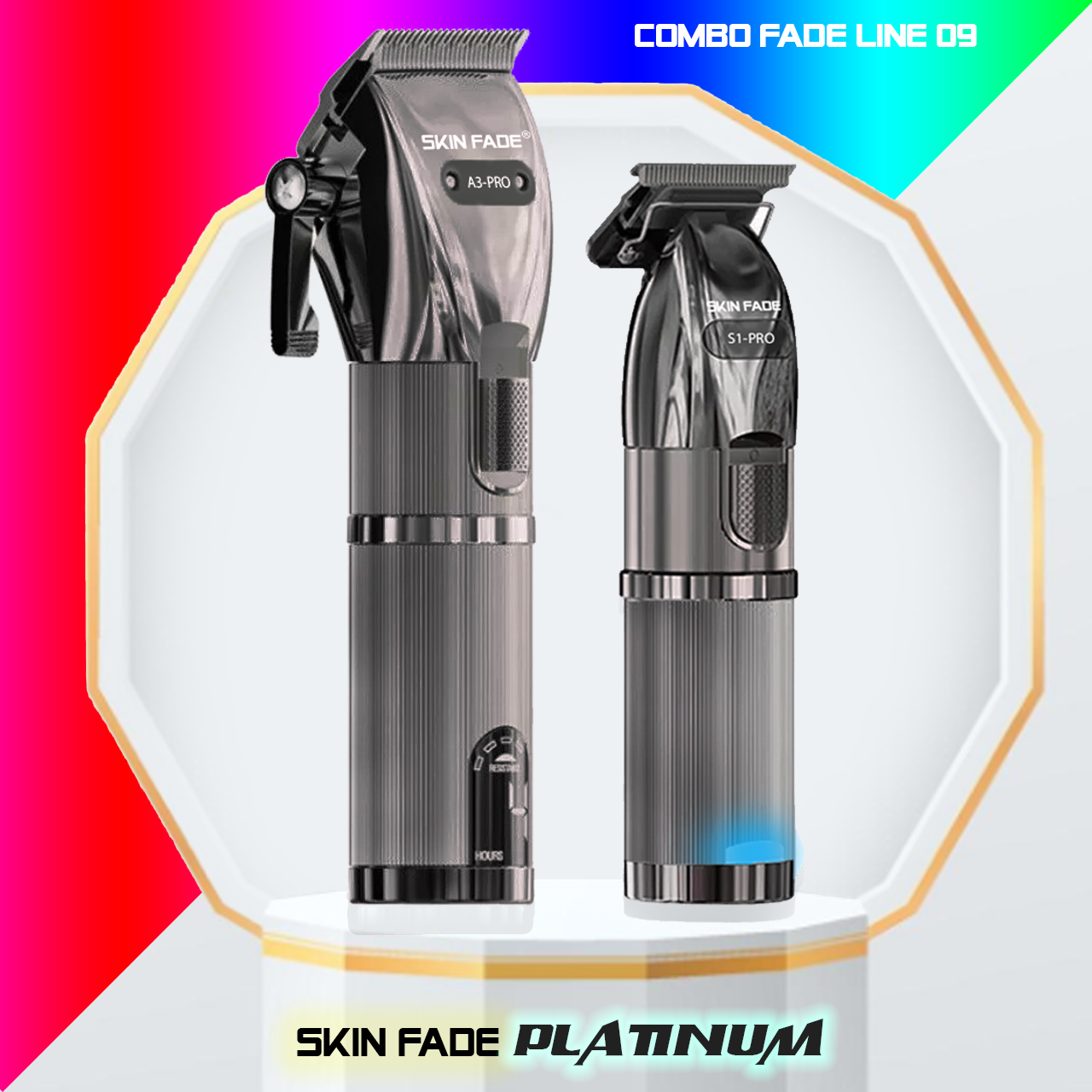 COMBO FADE LINE 09 l SKIN FADE A3 Platinum + S1 Platinum