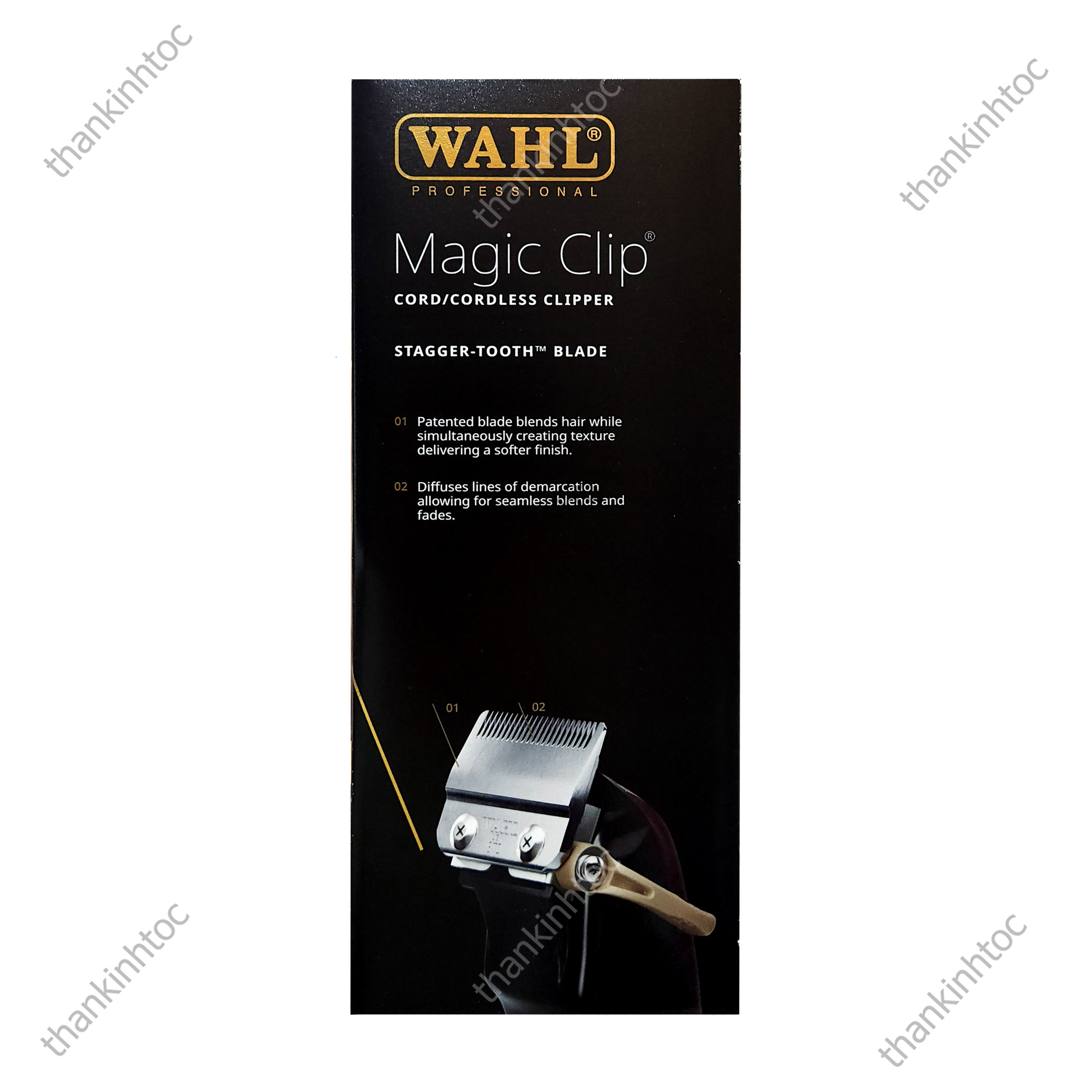 Tông đơ pin lưỡi kép WAHL Magic Clip Chính hãng USA Bản quốc tế