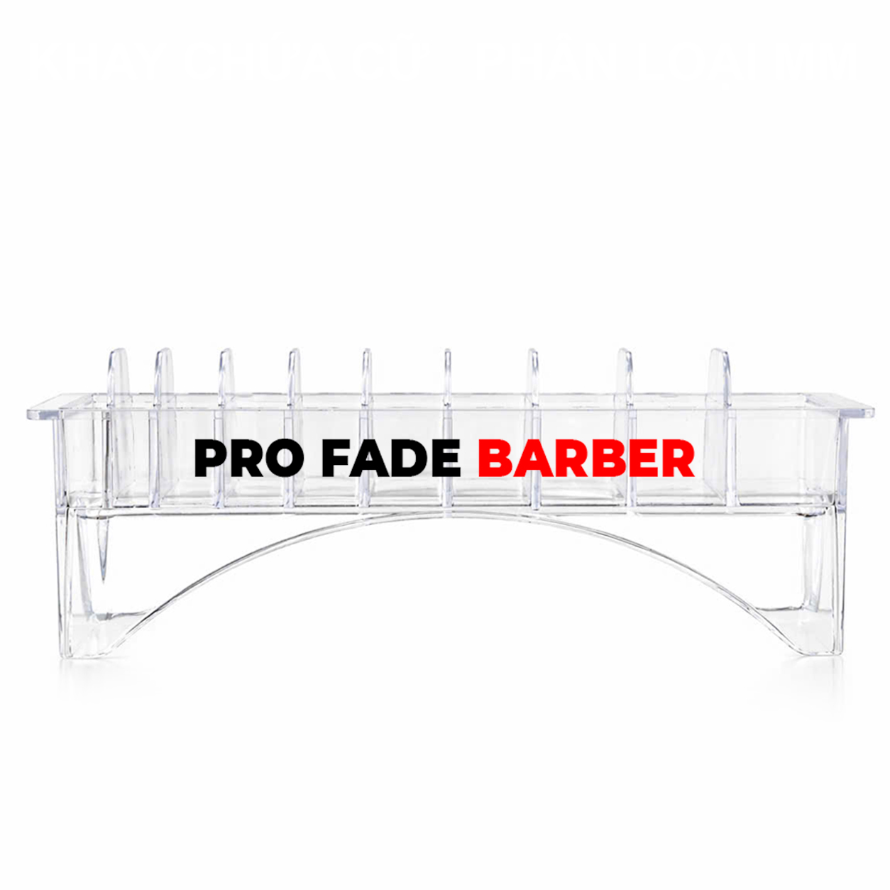 Khay chứa cữ tông đơ đựng được 10 cữ Skin Fade dành cho Barber