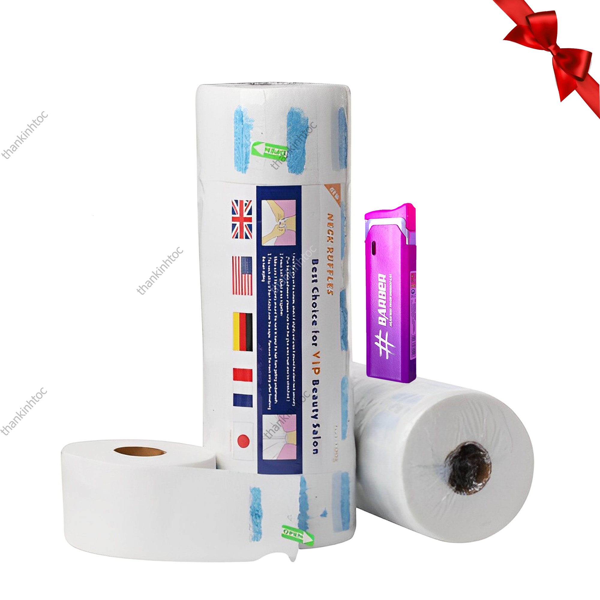 GIẤY QUẤN CỔ CẮT TÓC KHÔNG RƠI VÀO CỔ
