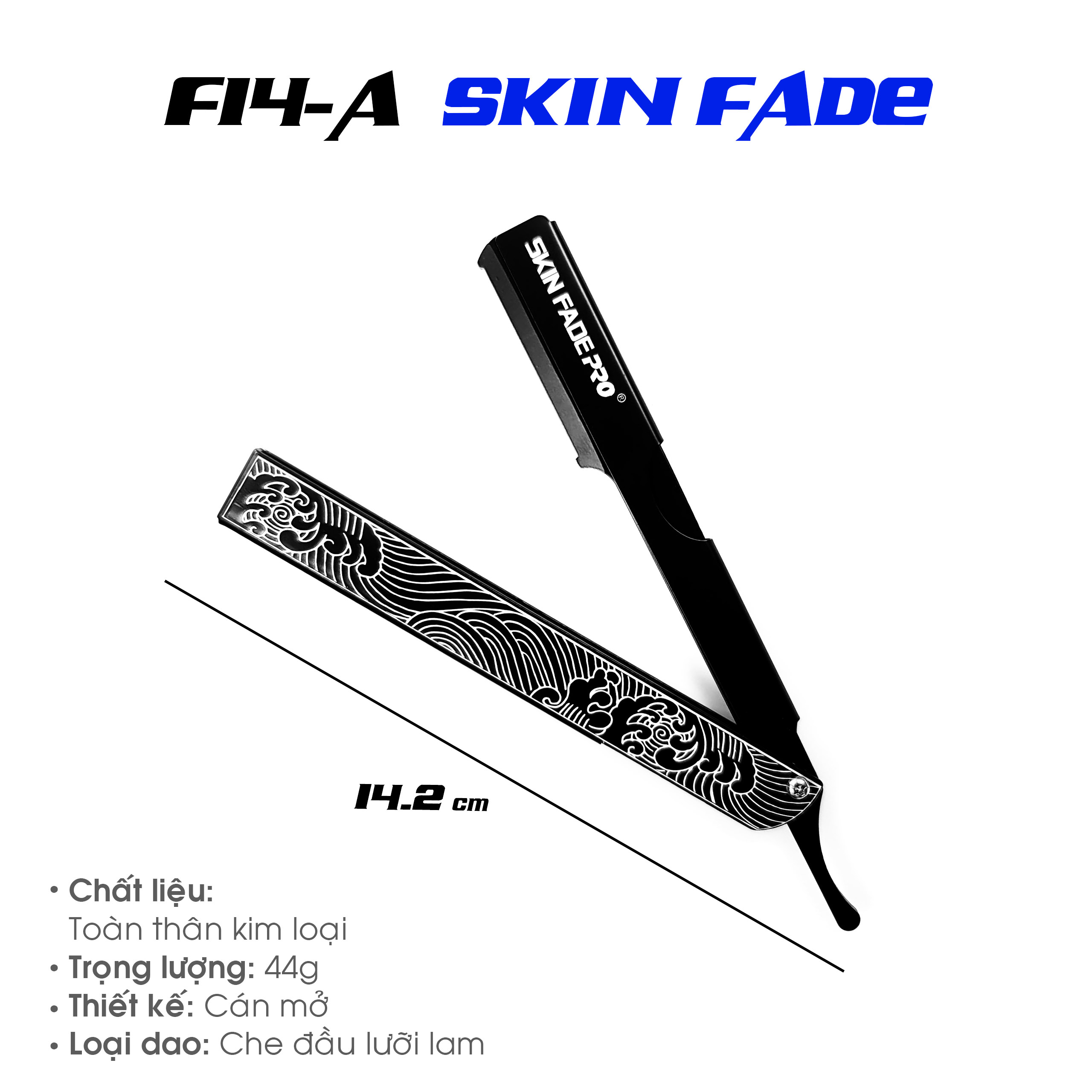 Dao Cạo F14 Skin Fade Chính Hãng