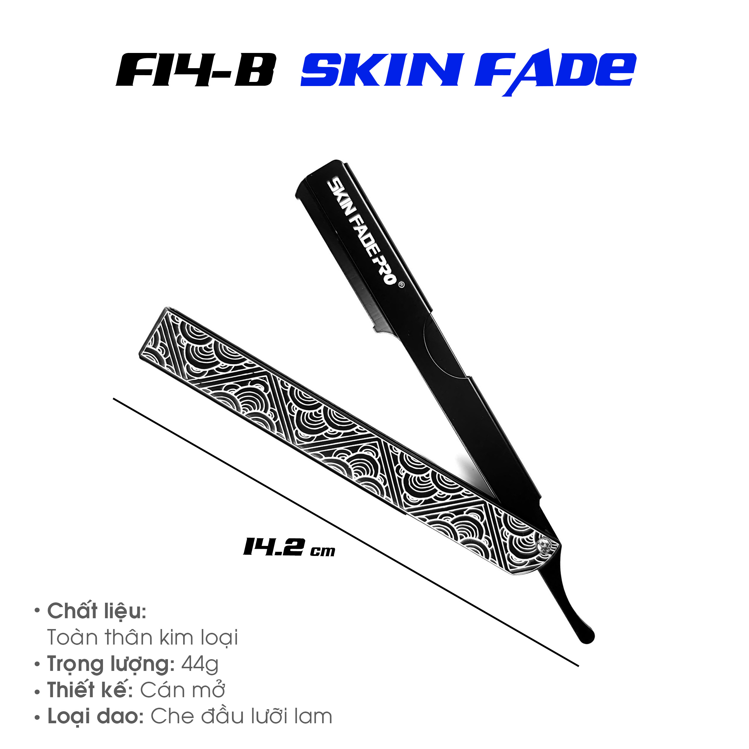 Dao Cạo F14 Skin Fade Chính Hãng