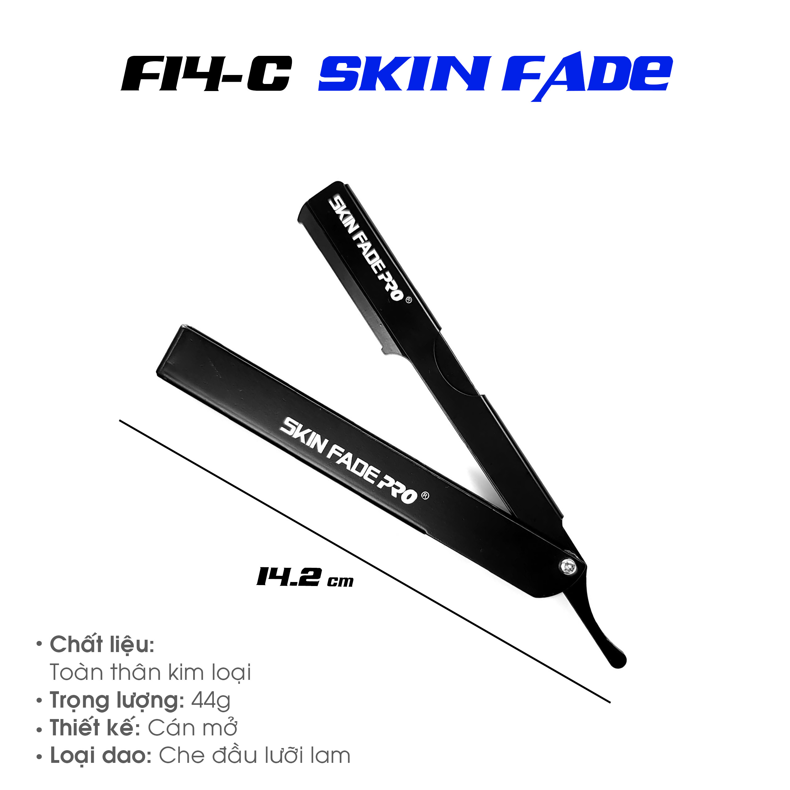 Dao Cạo F14 Skin Fade Chính Hãng
