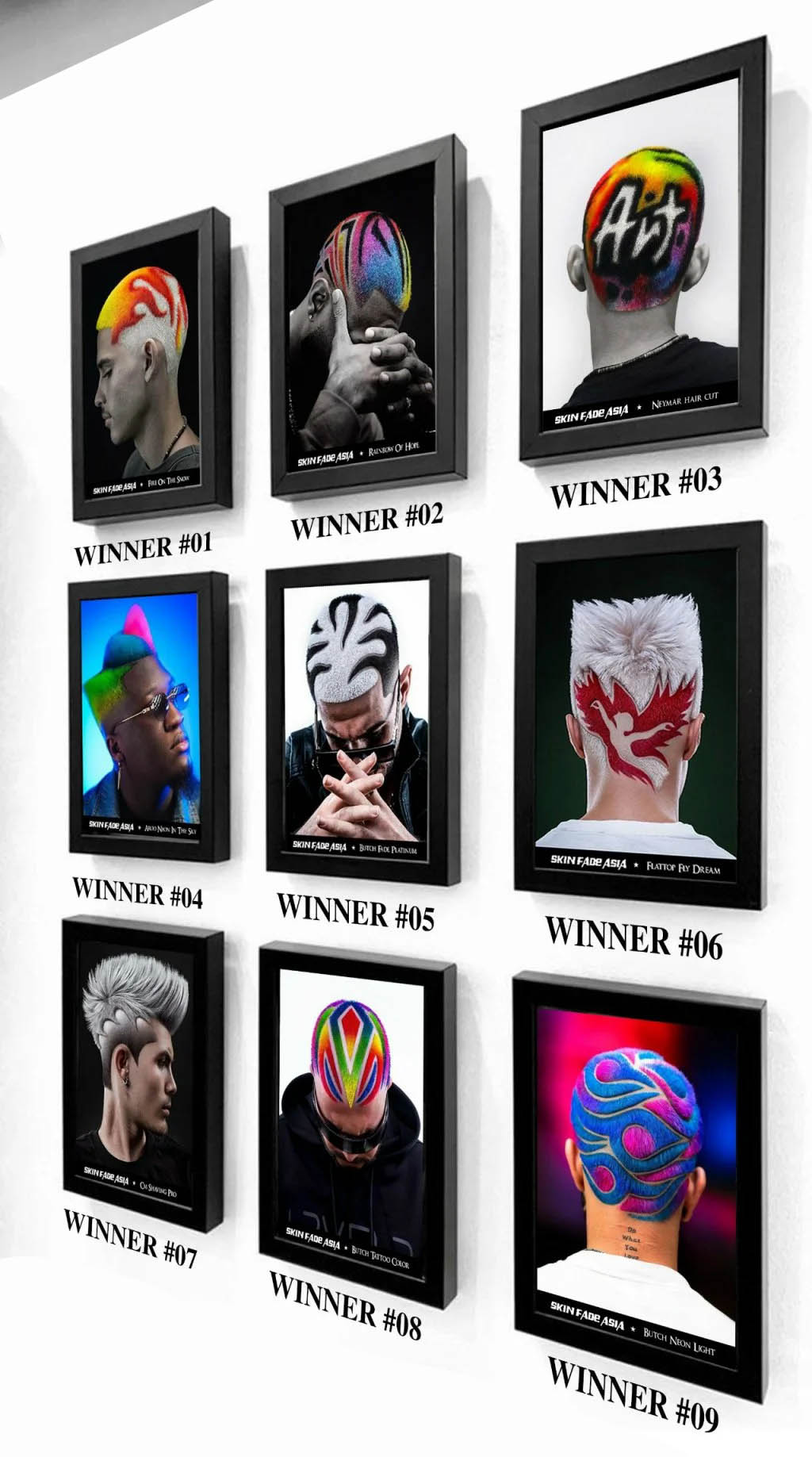 Khung ảnh các Tác phẩm kiểu tóc đẹp