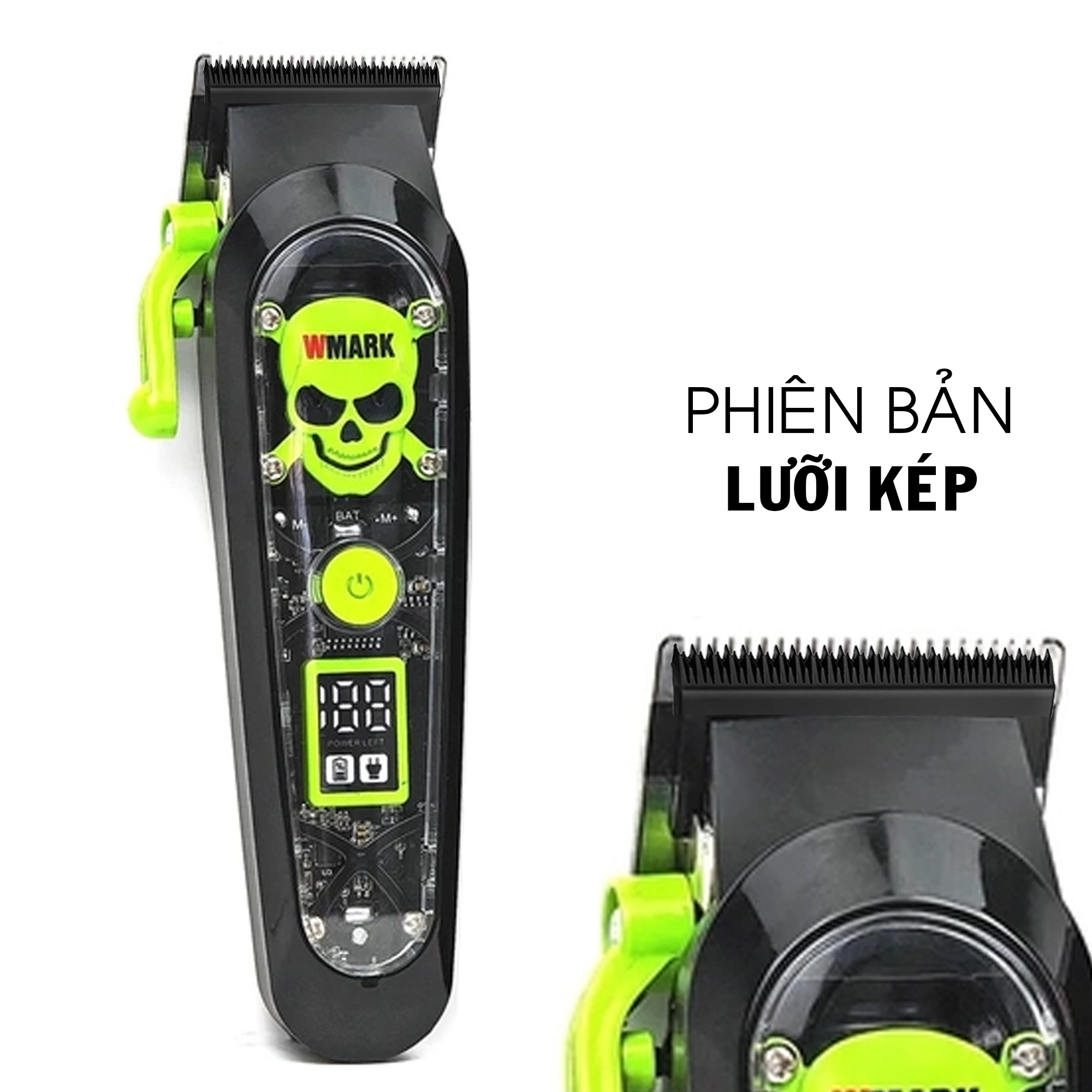 Tông Đơ Pin Cắt Tóc WMARK NG-130 Sạc kết nối thông minh