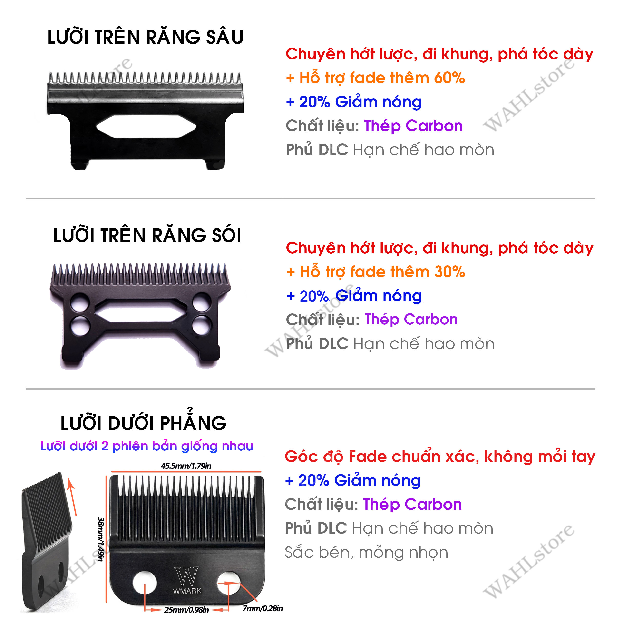 Tông Đơ Pin WMARK NG-V3 Động Cơ Không Chổi Than Tốc Độ Cao Outer Rotor BLDC Chính Hãng