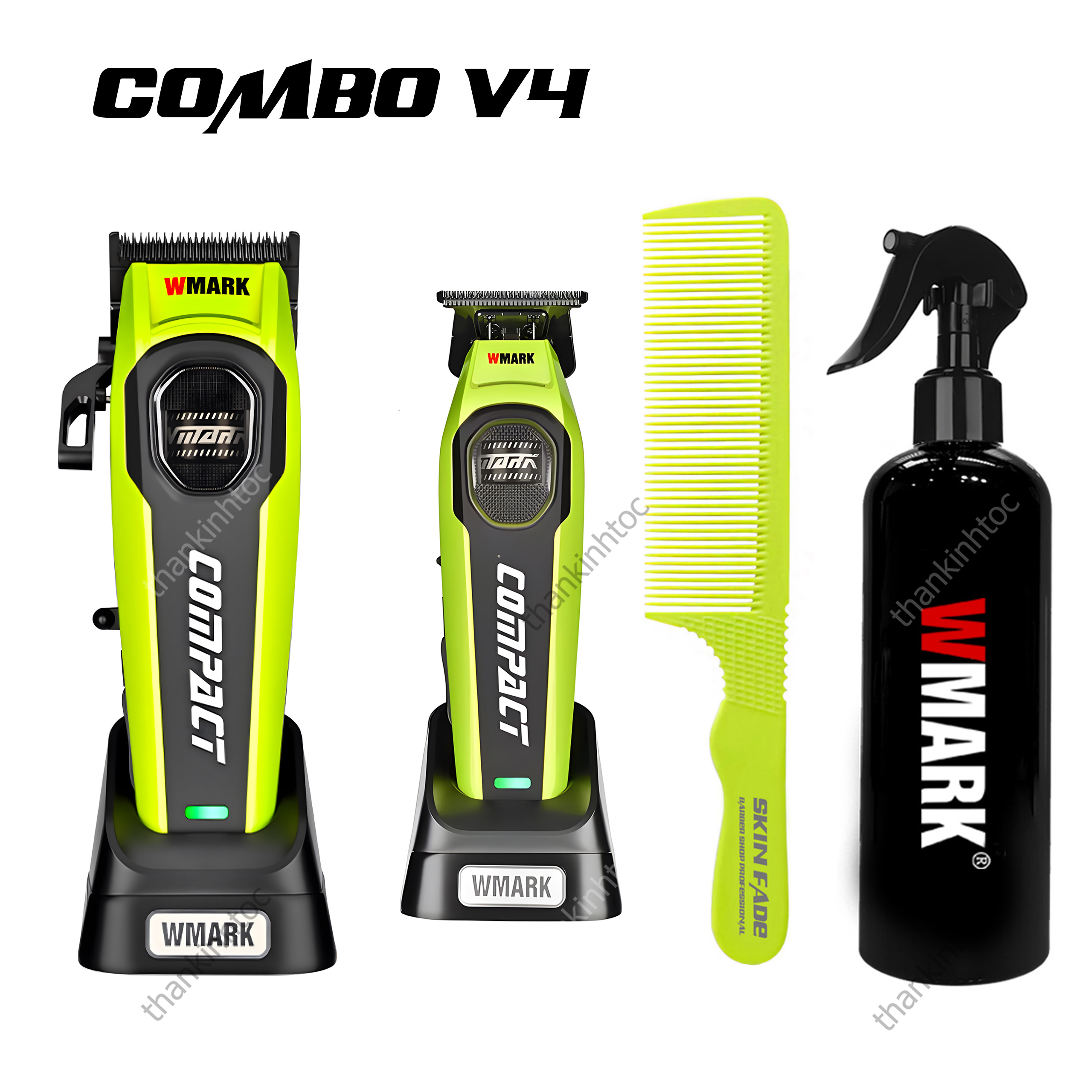 Combo WMARK V4 | Tông đơ pin NG-V4 + Tông viền NG-VT4