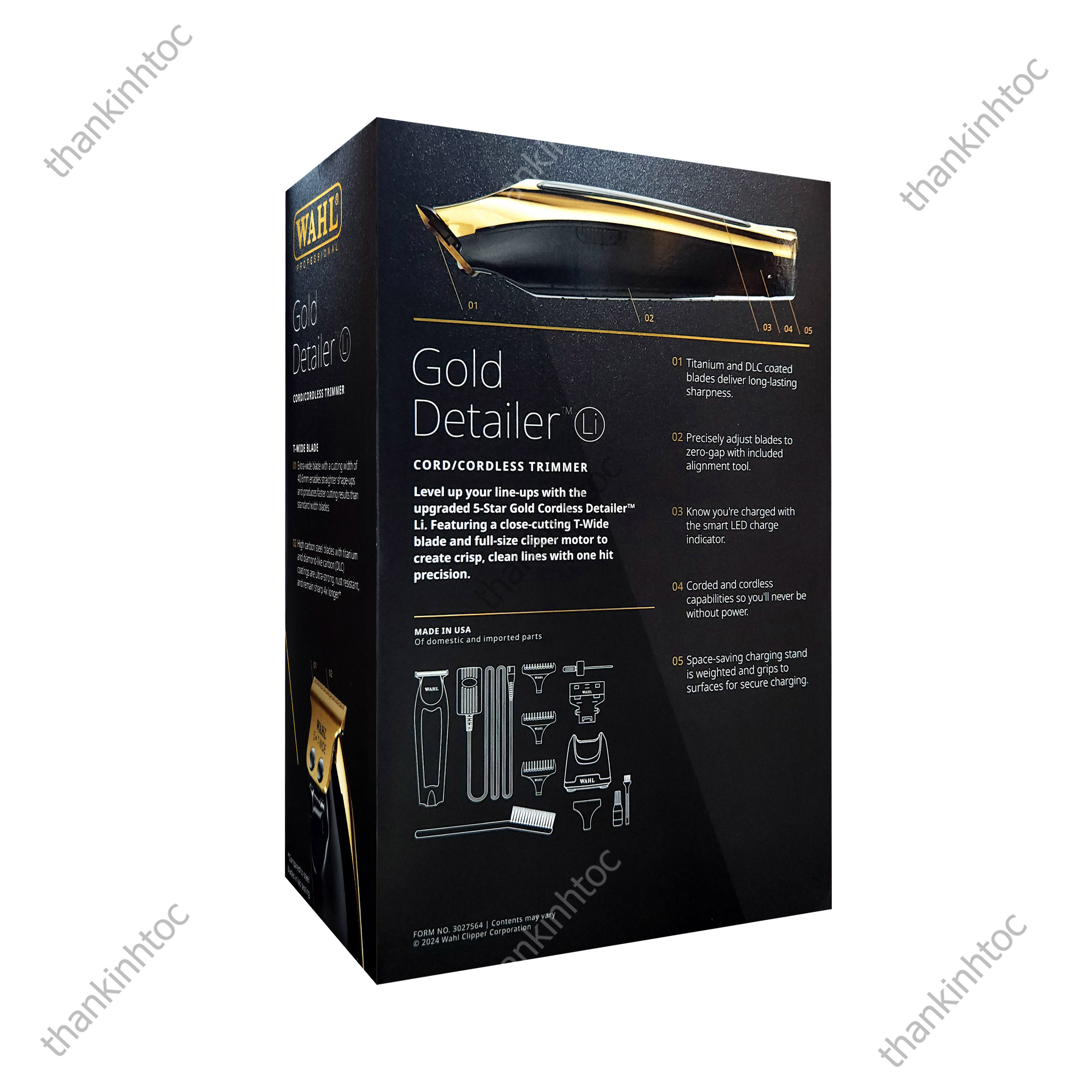 Tông Đơ Viền Wahl Detailer Gold Pro Li Chính Hãng USA