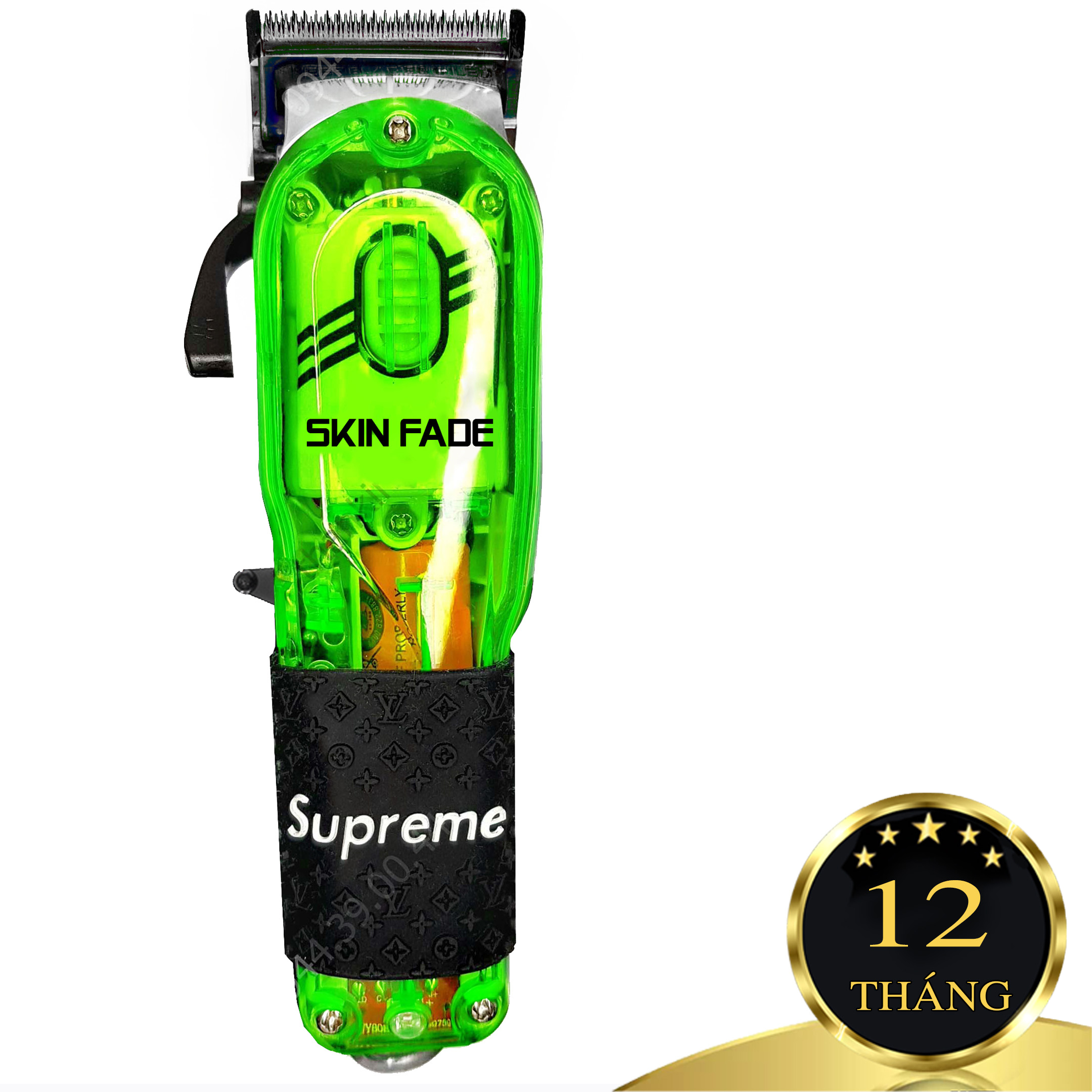 Tông đơ pin Lưỡi kép A2 Green Chính hãng