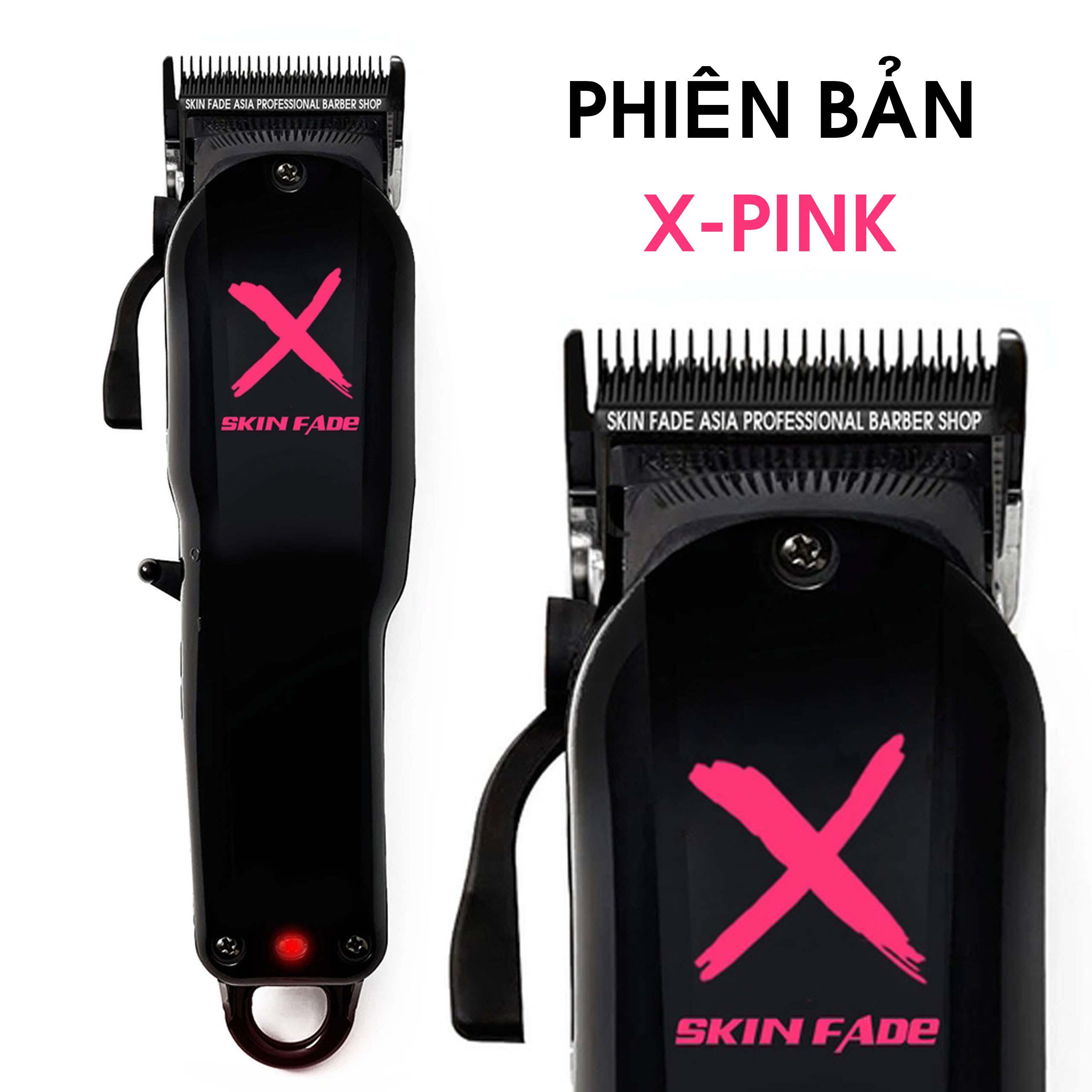 Tông Đơ Pin Lưỡi Kép Skin Fade Pro X-02 Chính Hãng