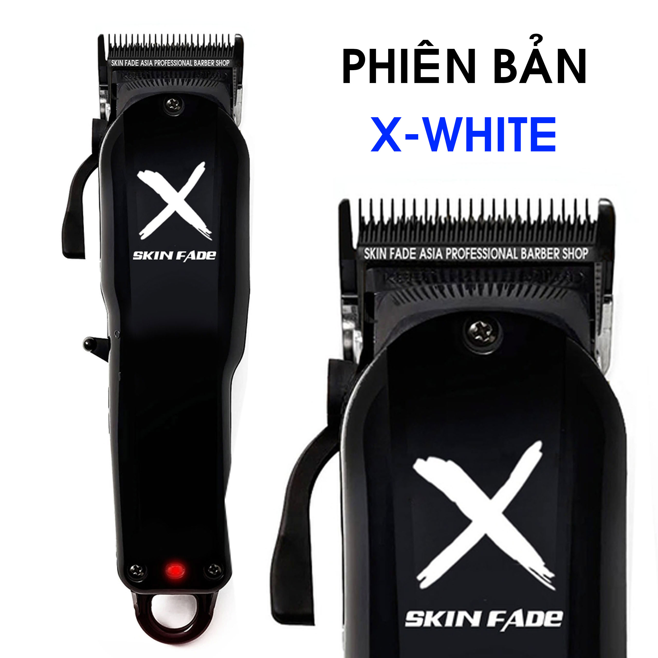 Tông Đơ Pin Lưỡi Kép Skin Fade Pro X-02 Chính Hãng