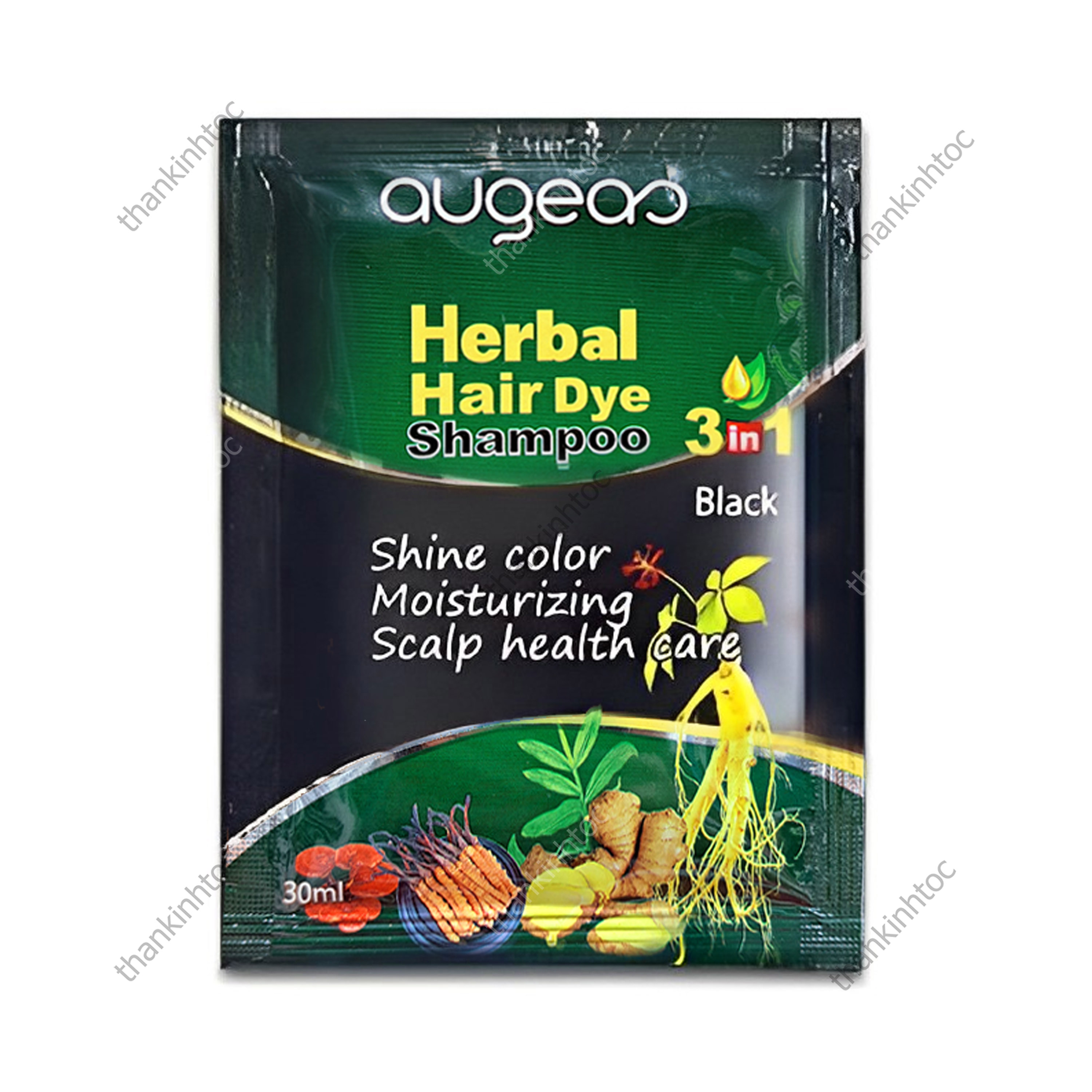 Bộ 10 Gói Dầu Gội Phủ Bạc Siêu Thơm Không Dính Da Chính Hãng (10 gói x 30ml)