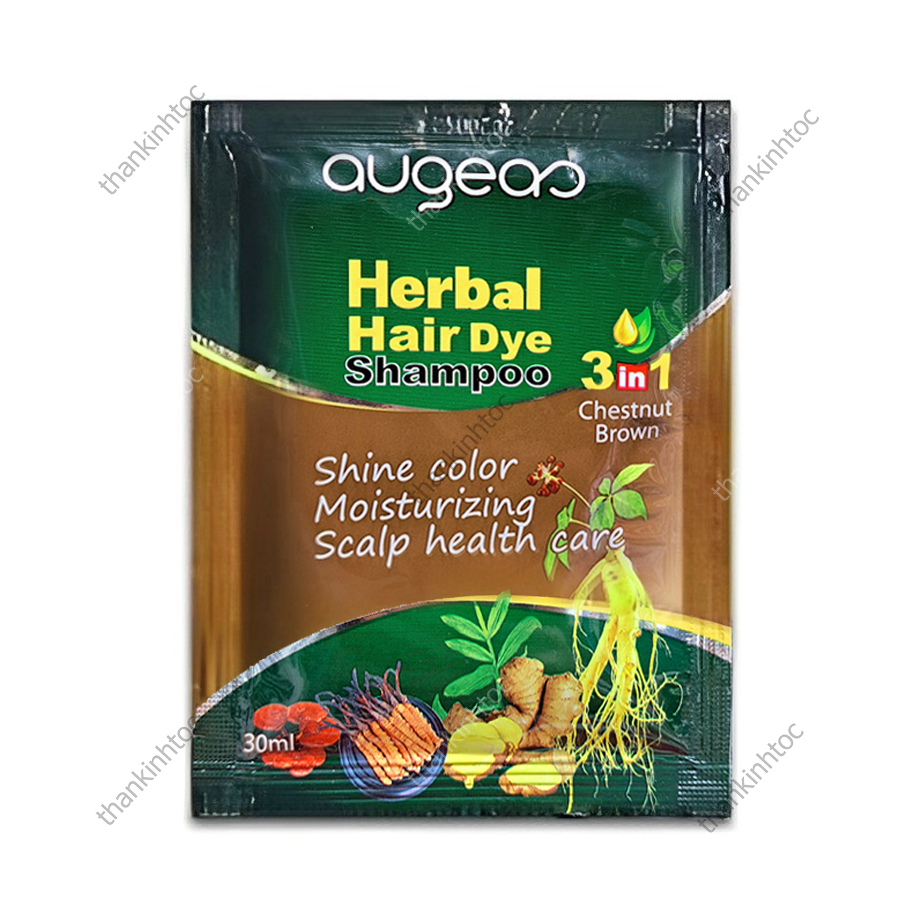 Bộ 10 Gói Dầu Gội Phủ Bạc Siêu Thơm Không Dính Da Chính Hãng (10 gói x 30ml)