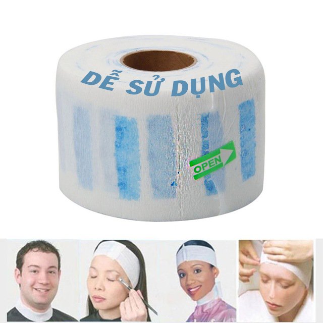 GIẤY QUẤN CỔ CẮT TÓC KHÔNG RƠI VÀO CỔ