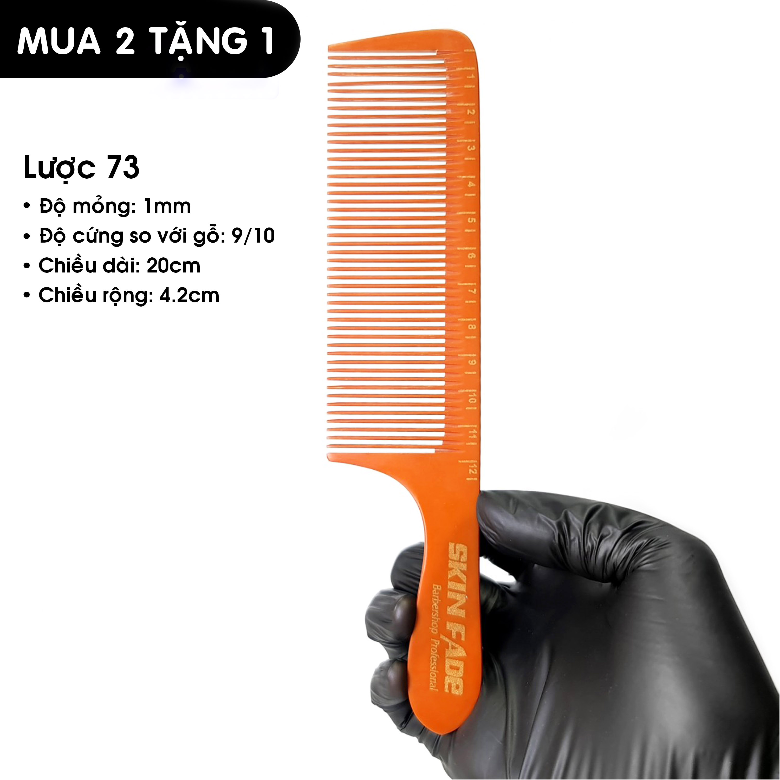 Lược 73 | Bản to cắt tóc chuyên nghiệp