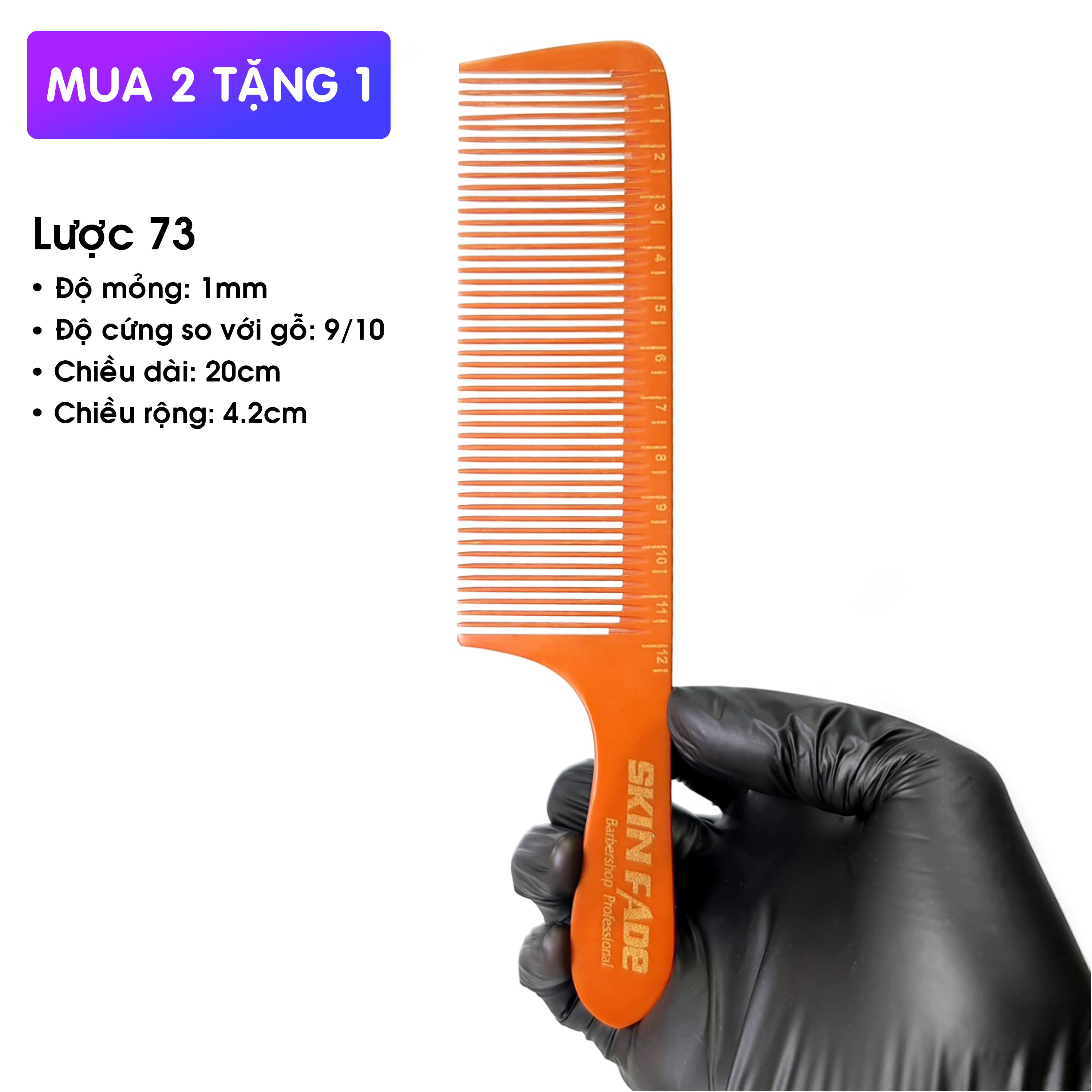 Lược 73 | Bản to cắt tóc chuyên nghiệp
