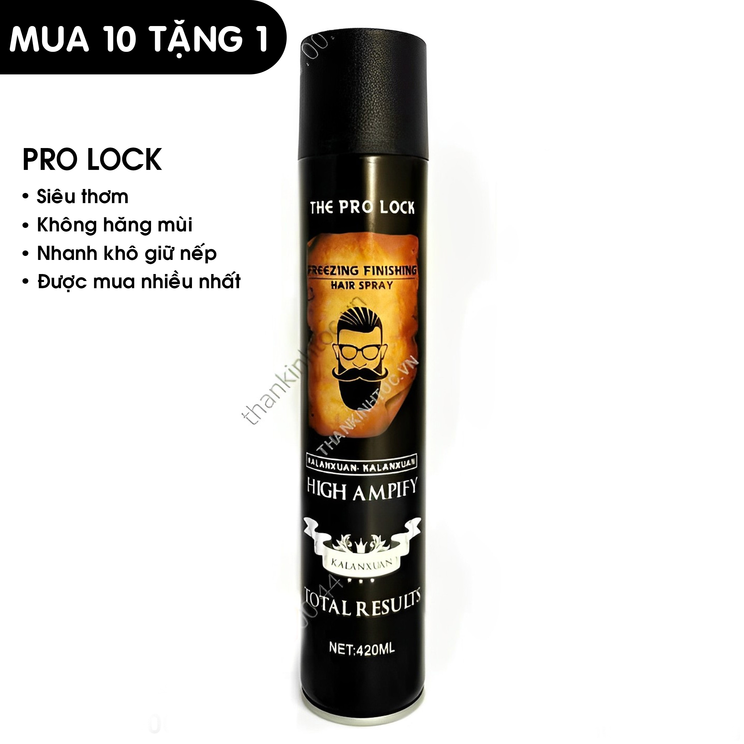 Gôm xịt The Pro Lock vàng