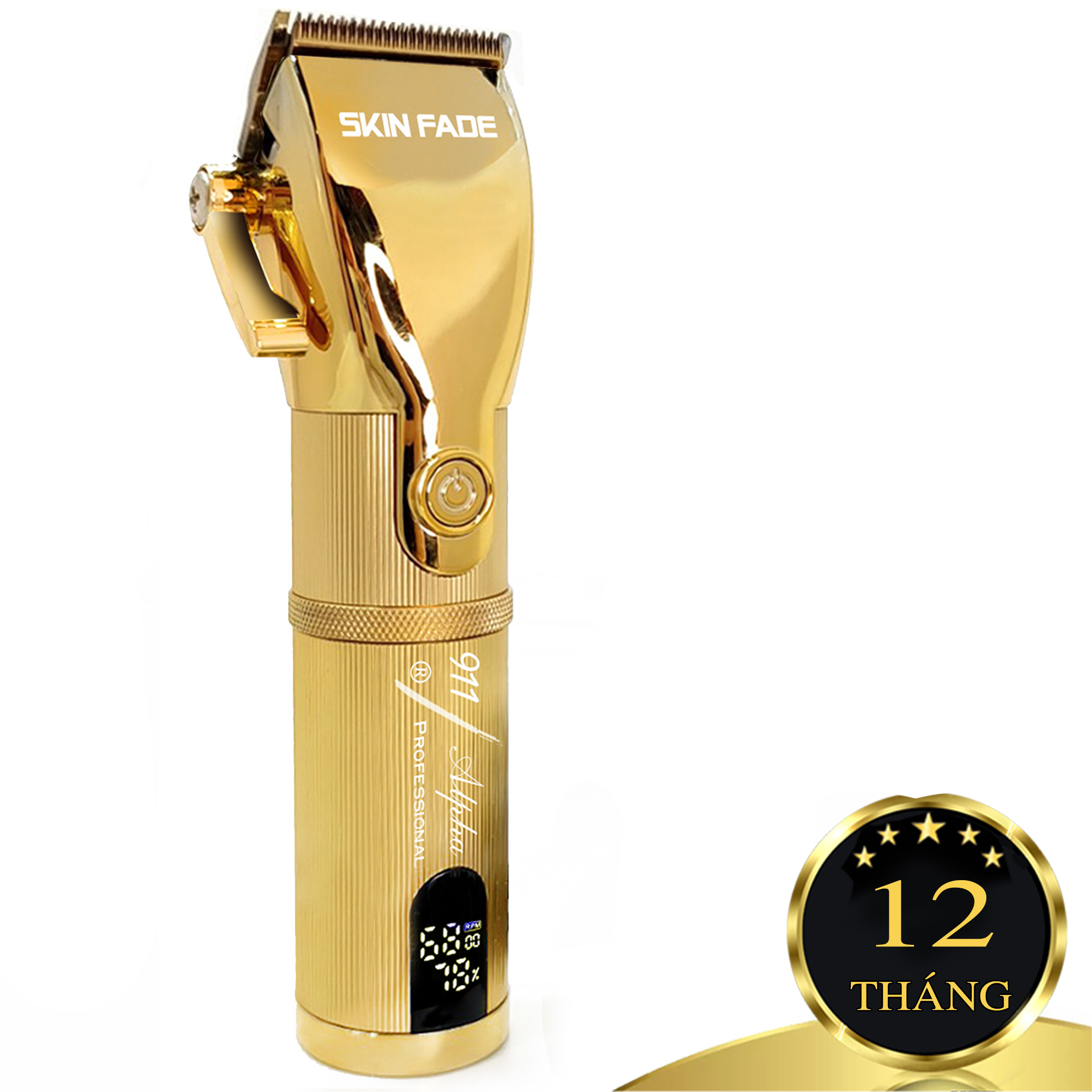 Tông đơ pin Lưỡi kép 911 Gold Chính hãng