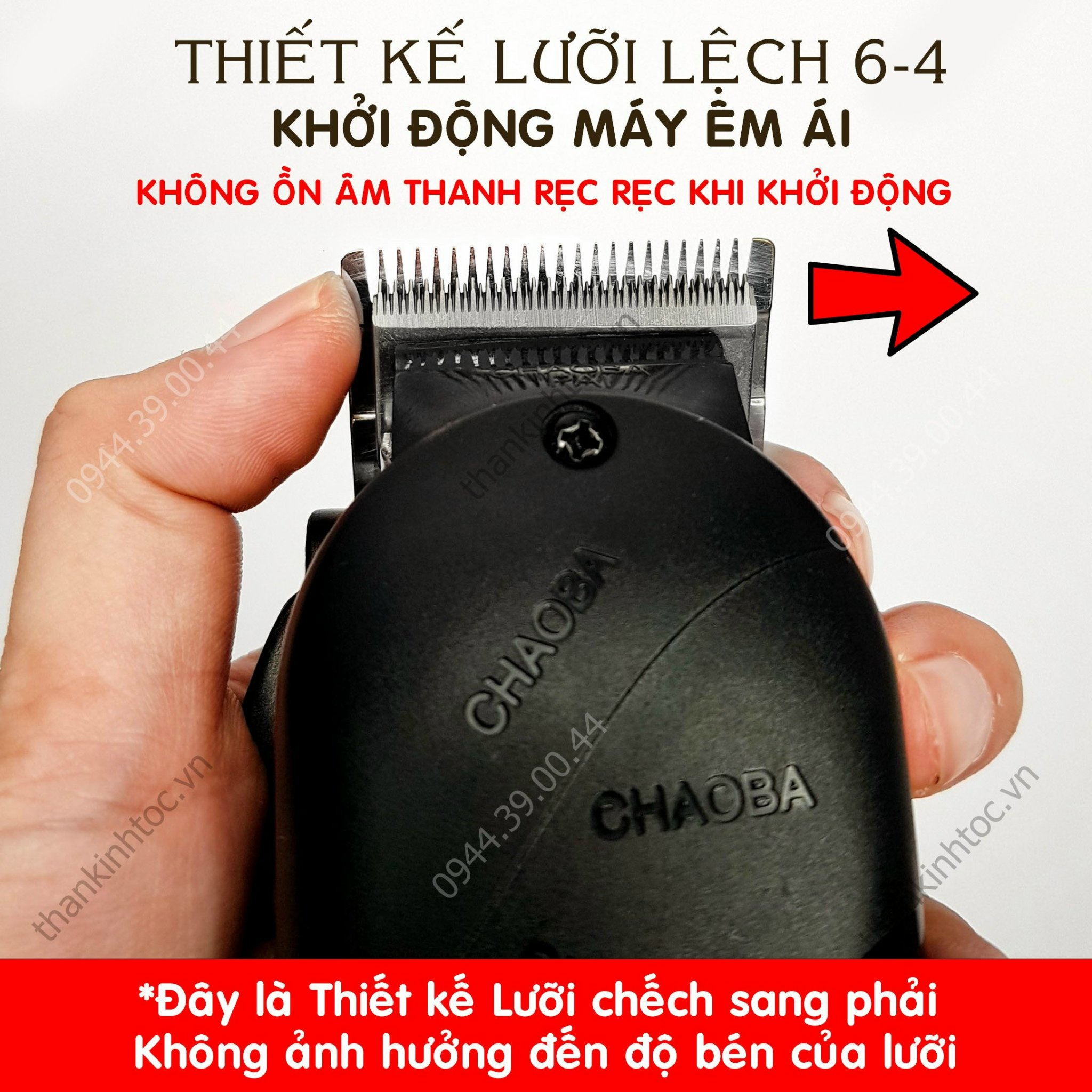 Tông Đơ Điện Lưỡi kép Chaoba Chính hãng 220V