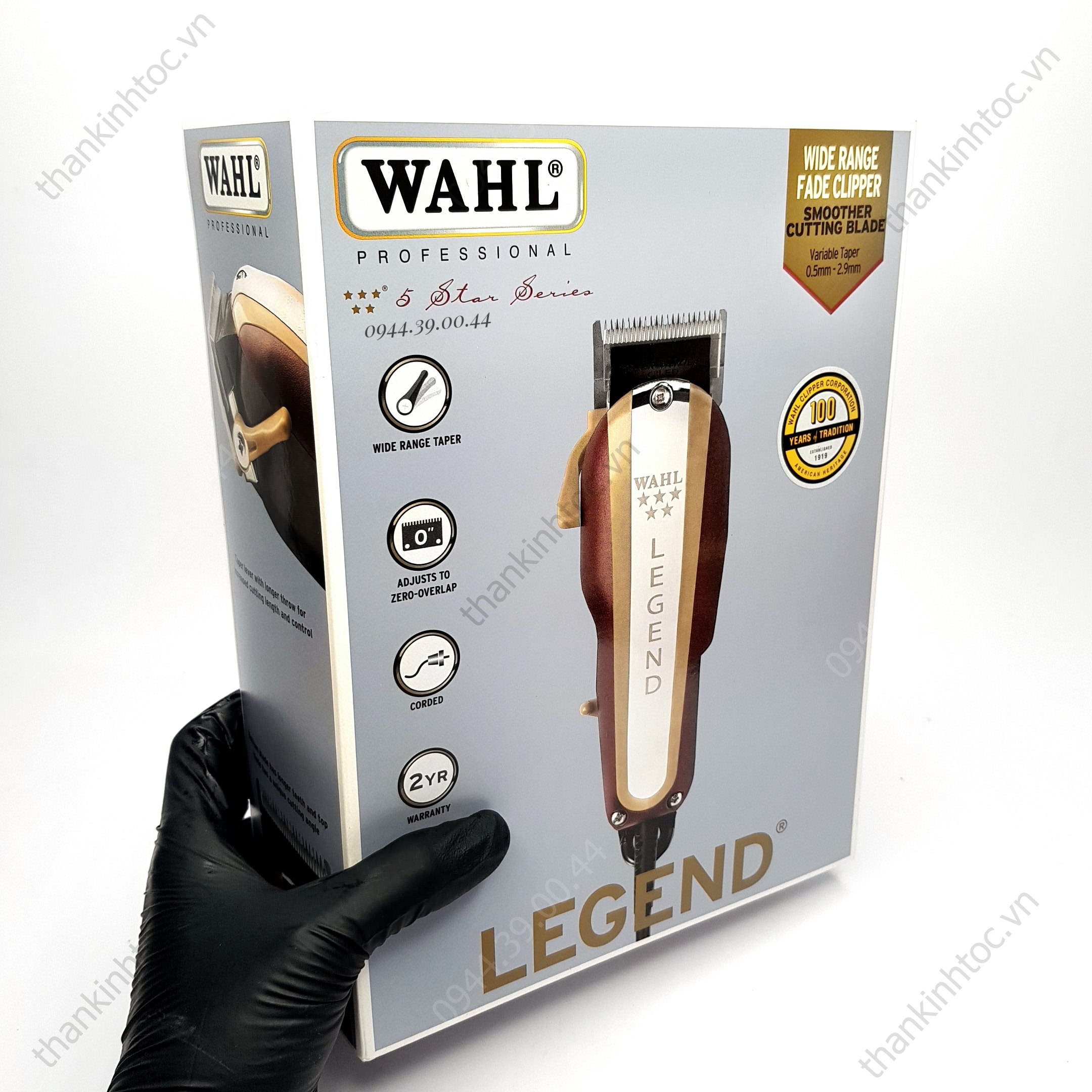Tông đơ điện lưỡi đơn Wahl Legend chính hãng USA Bản quốc tế 220V
