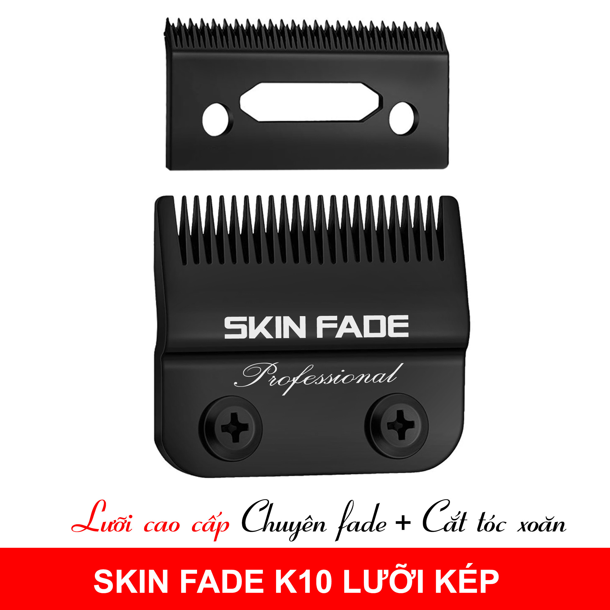 Lưỡi kép K10 Black Chuyên Fade Chính Hãng
