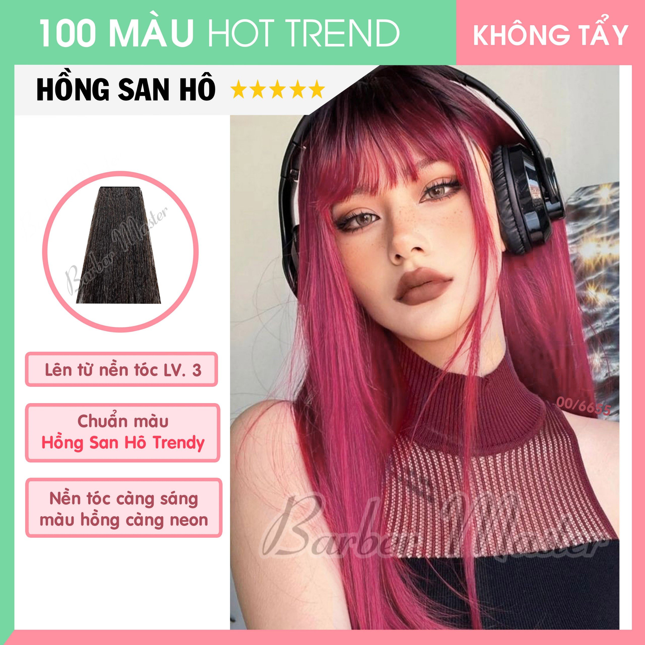 00/6655 Hồng Neon - Level 8