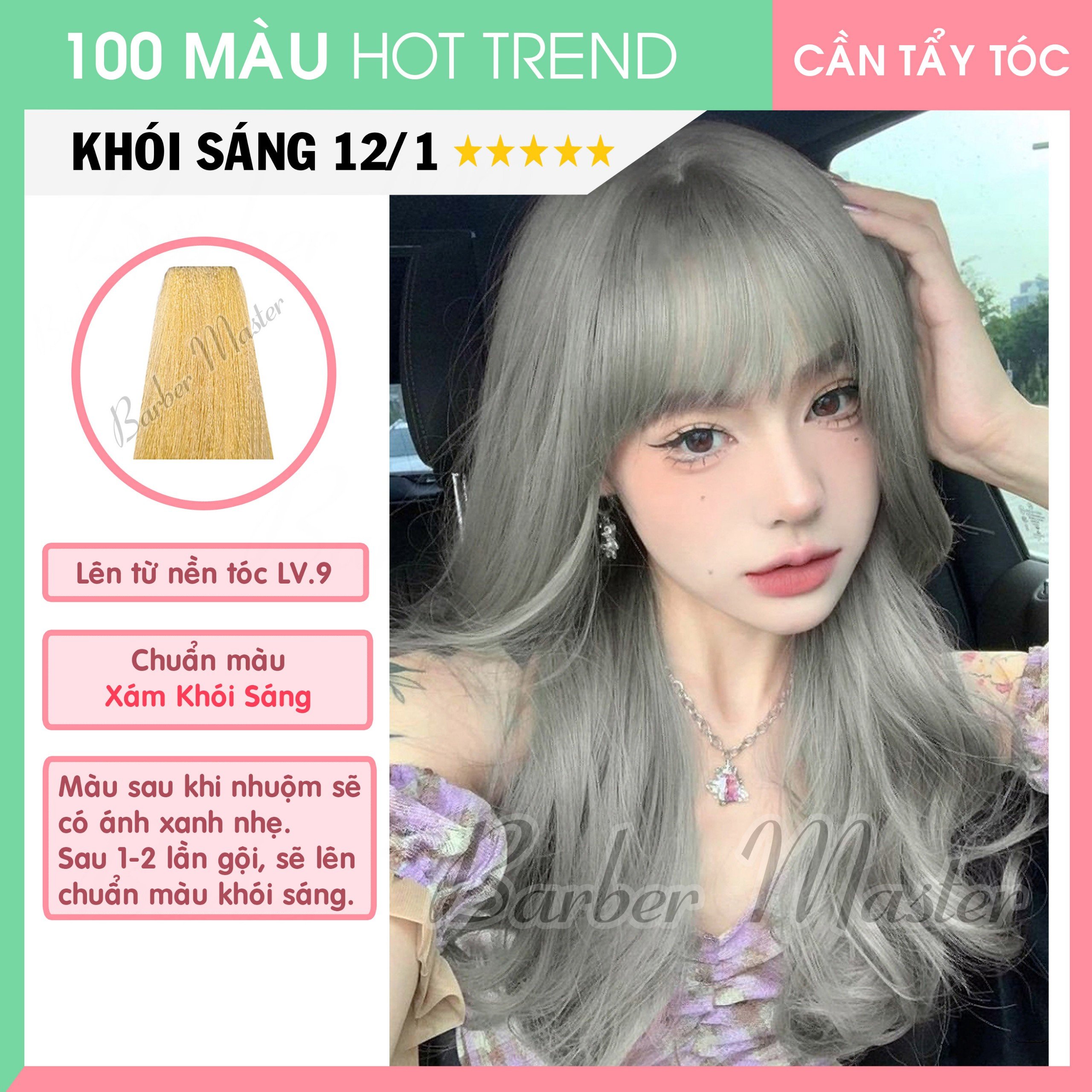 Bộ 21 màu Nhuộm trên nền tóc Level 9-10