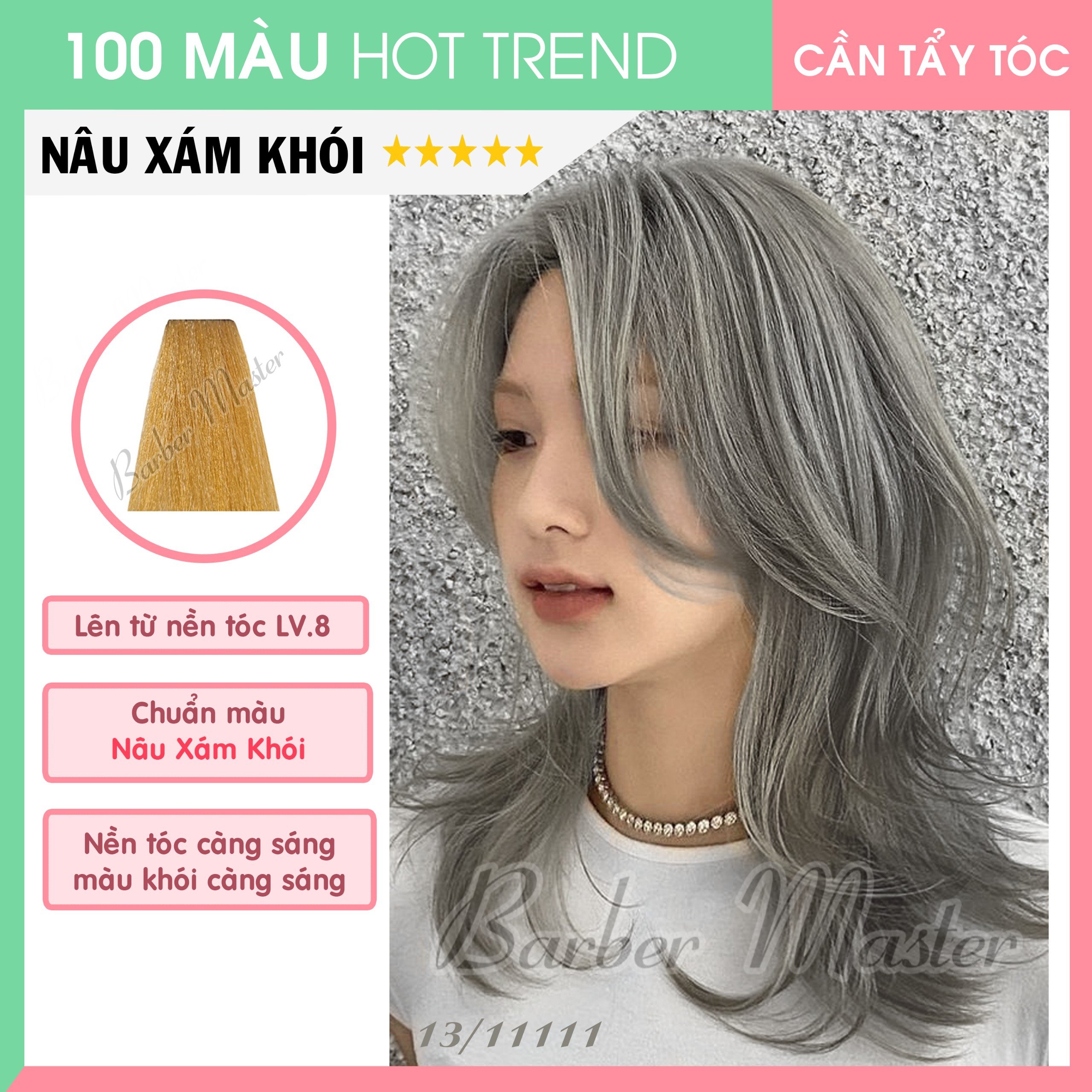 Bộ 15 màu nhuộm trên nền tóc Level 8