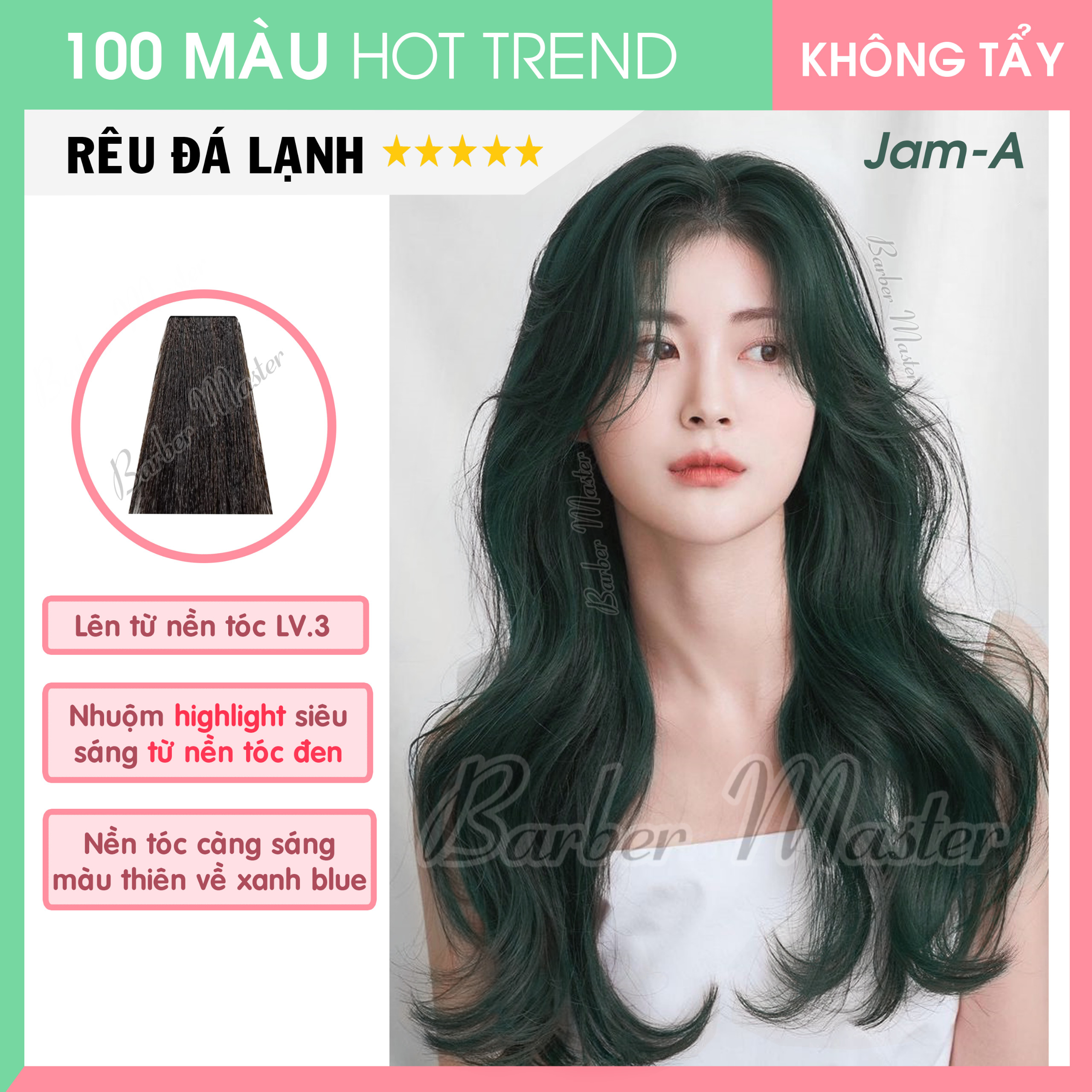 Bộ 35 màu nhuộm trên nền đen Level 3