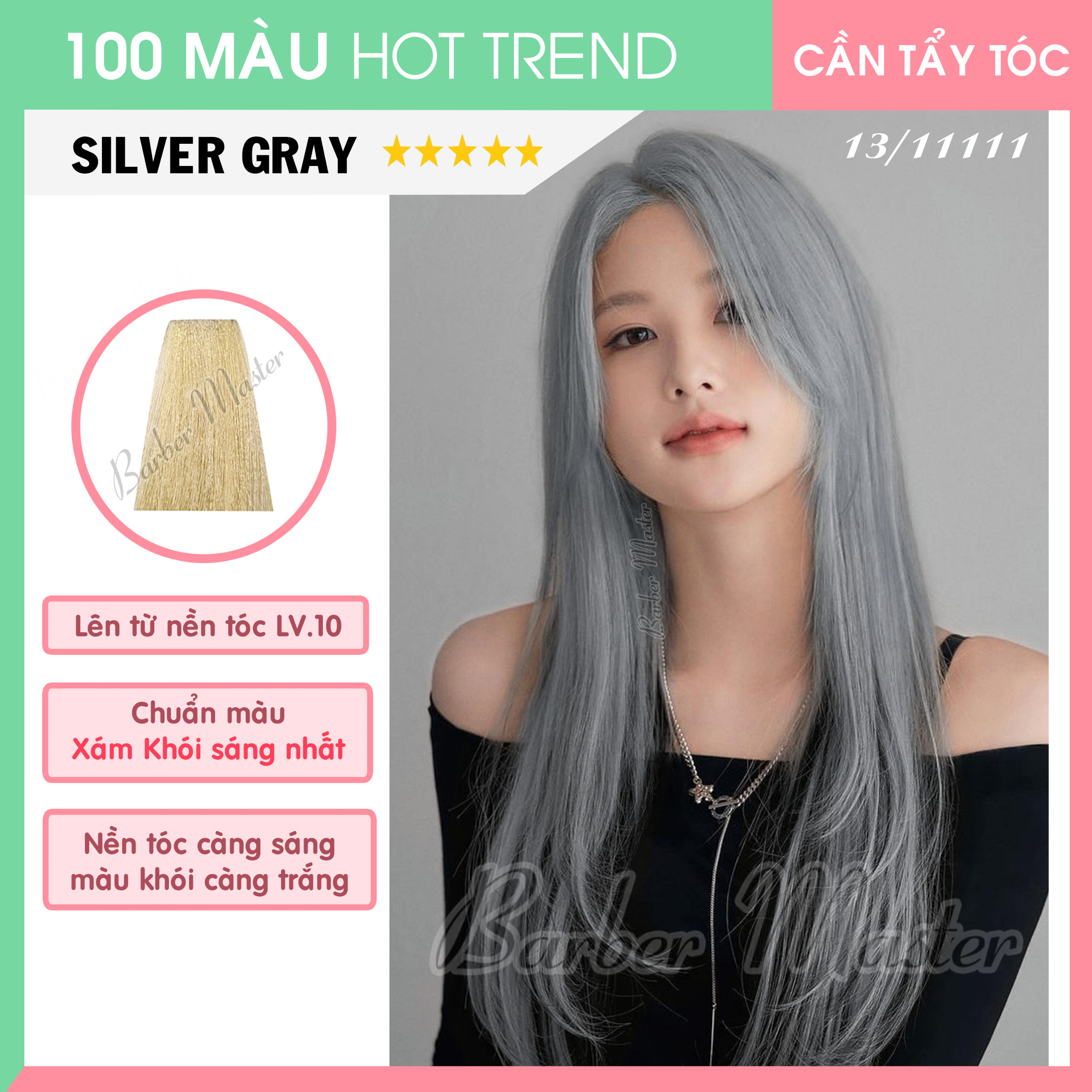 Bộ 21 màu Nhuộm trên nền tóc Level 9-10