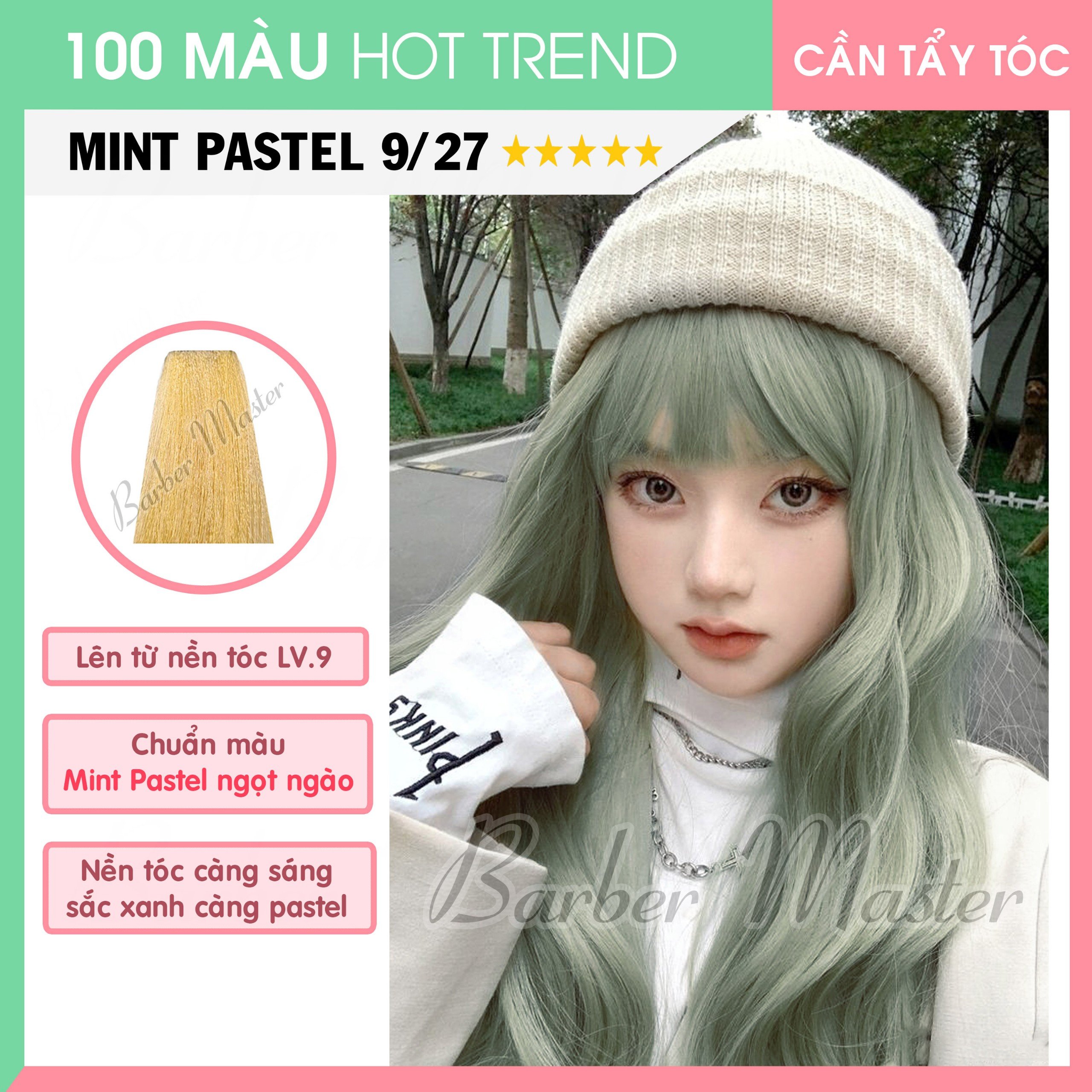 Bộ 21 màu Nhuộm trên nền tóc Level 9-10