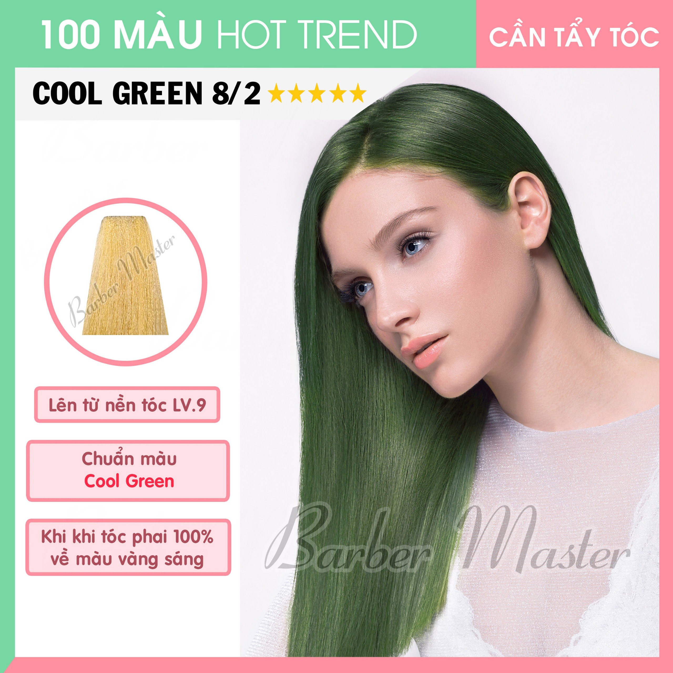 Bộ 21 màu Nhuộm trên nền tóc Level 9-10