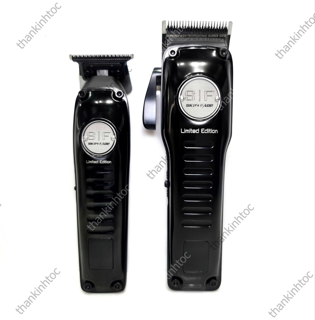 Combo Tông Đơ Pin Skin Fade Black Metal Chính Hãng