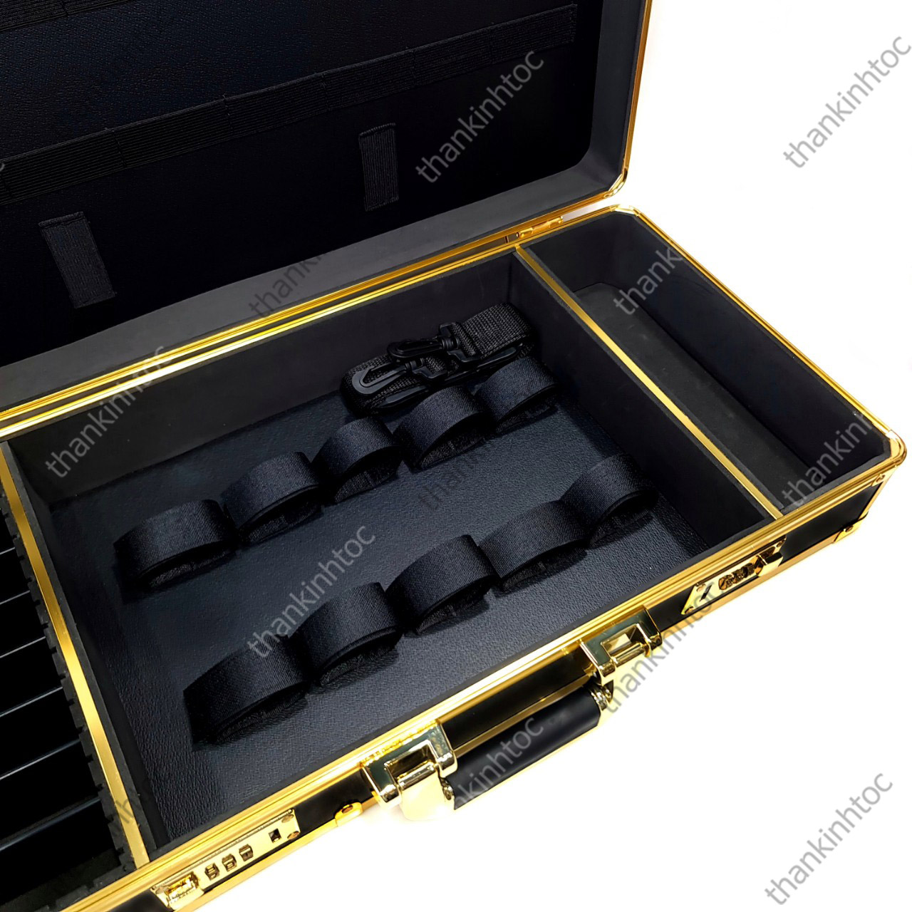 Vali Siêu Chứa Đồ Nghề Black Gold JRL, MRD, Skin Fade Pro