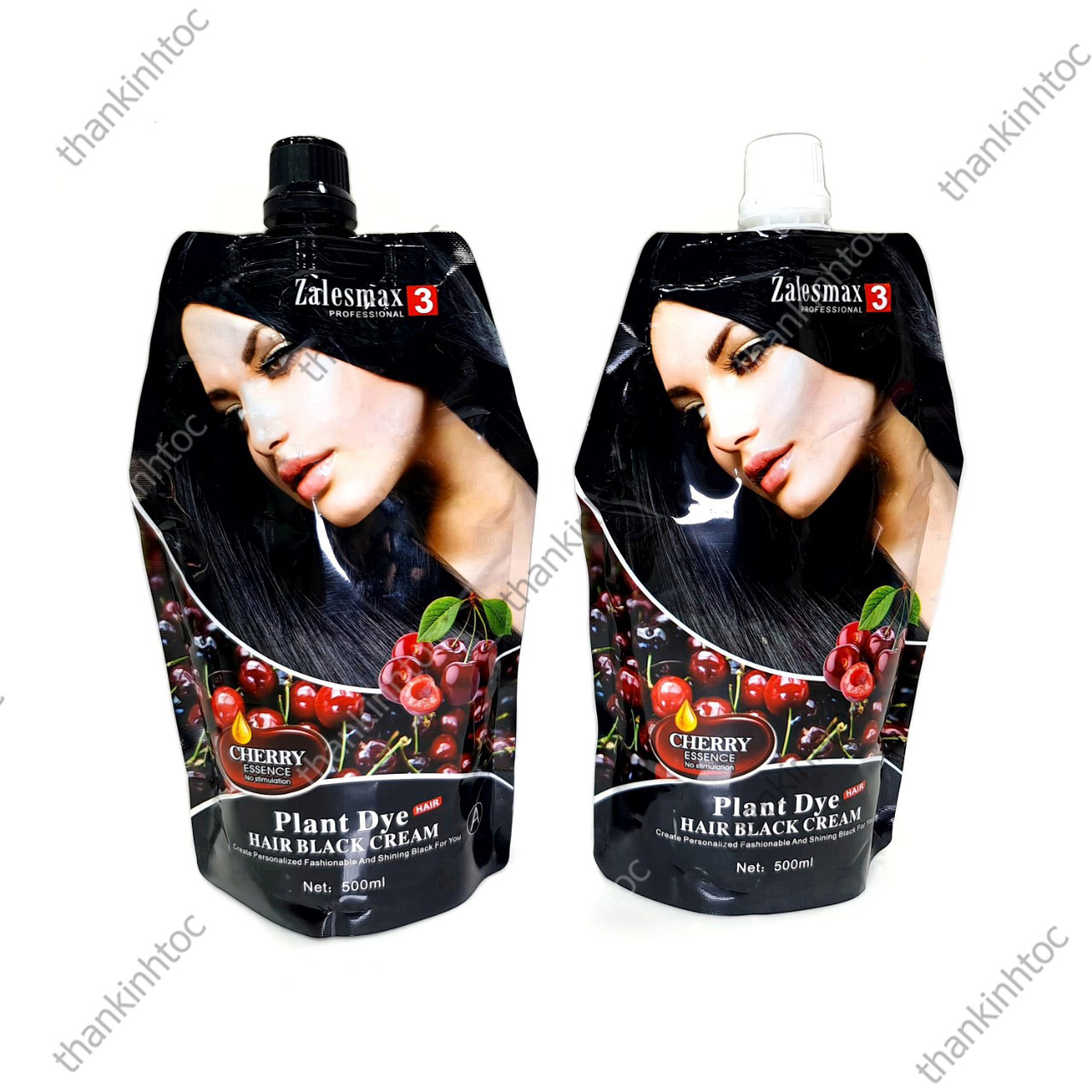 Kem Nhuộm Đen Phủ Bạc Cherry Siêu Thơm Không Dính Da Đầu Hàn Quốc Chính Hãng