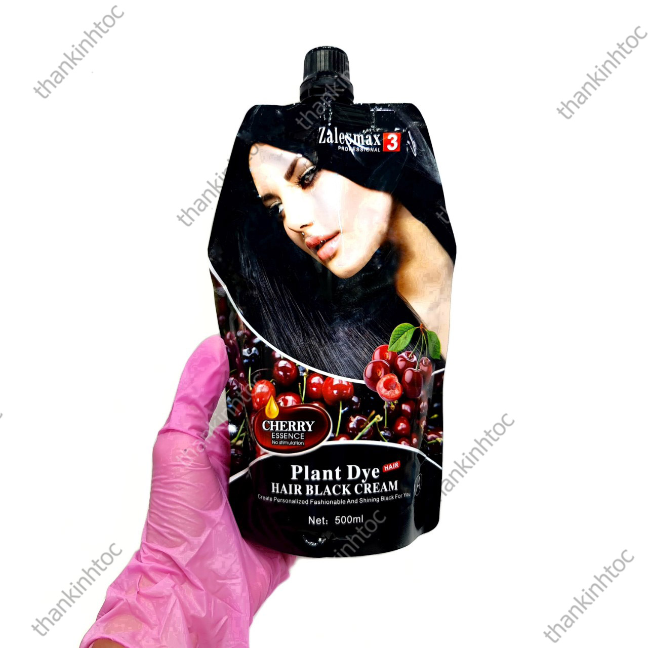 Kem Nhuộm Đen Phủ Bạc Cherry Siêu Thơm Không Dính Da Đầu Hàn Quốc Chính Hãng