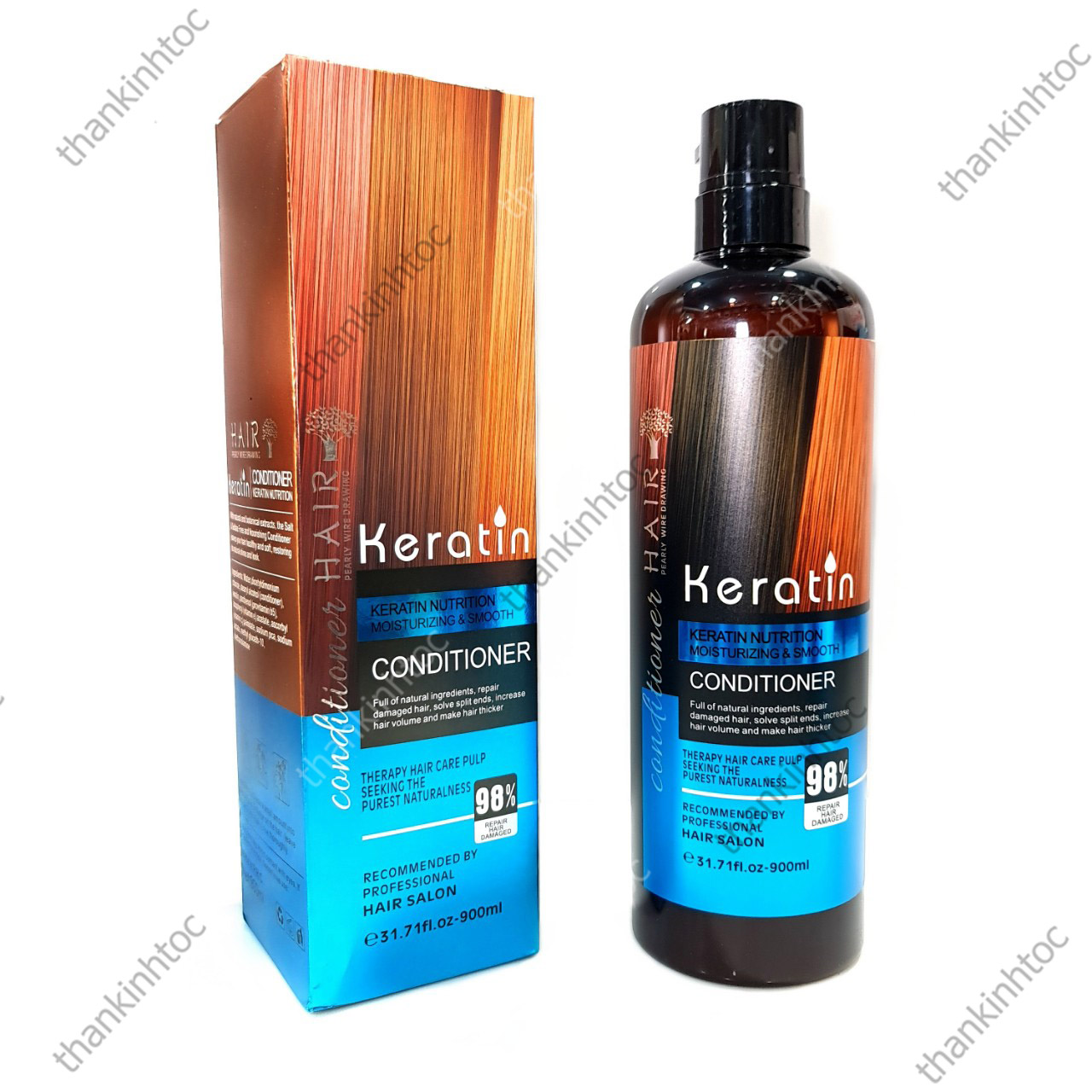 Bộ Dầu Gội Xả Keratin Siêu Thơm Giữ Màu Phục Hồi Tóc Chính Hãng